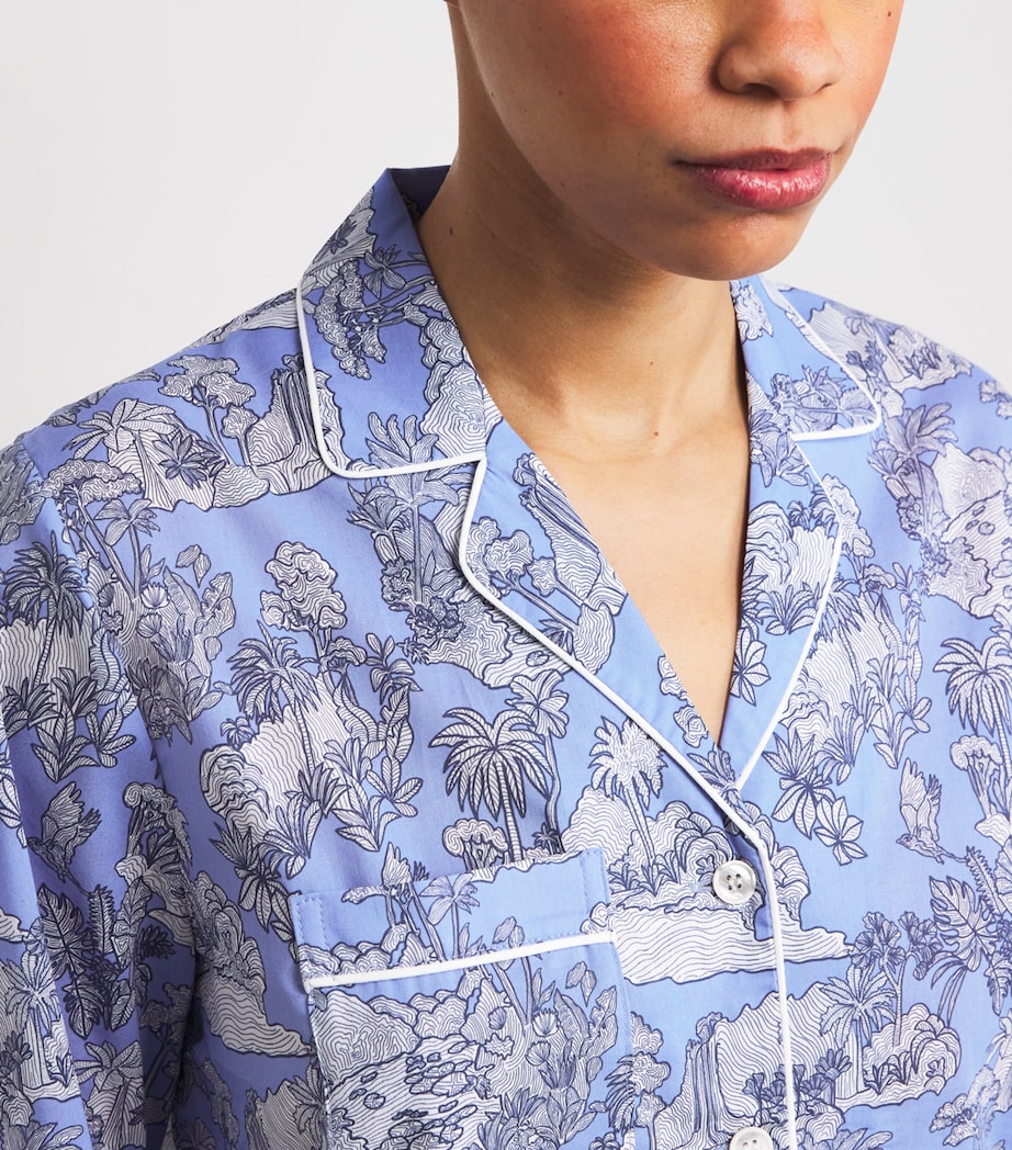 Cotton Island Print Pyjama Set BLUE Image 4