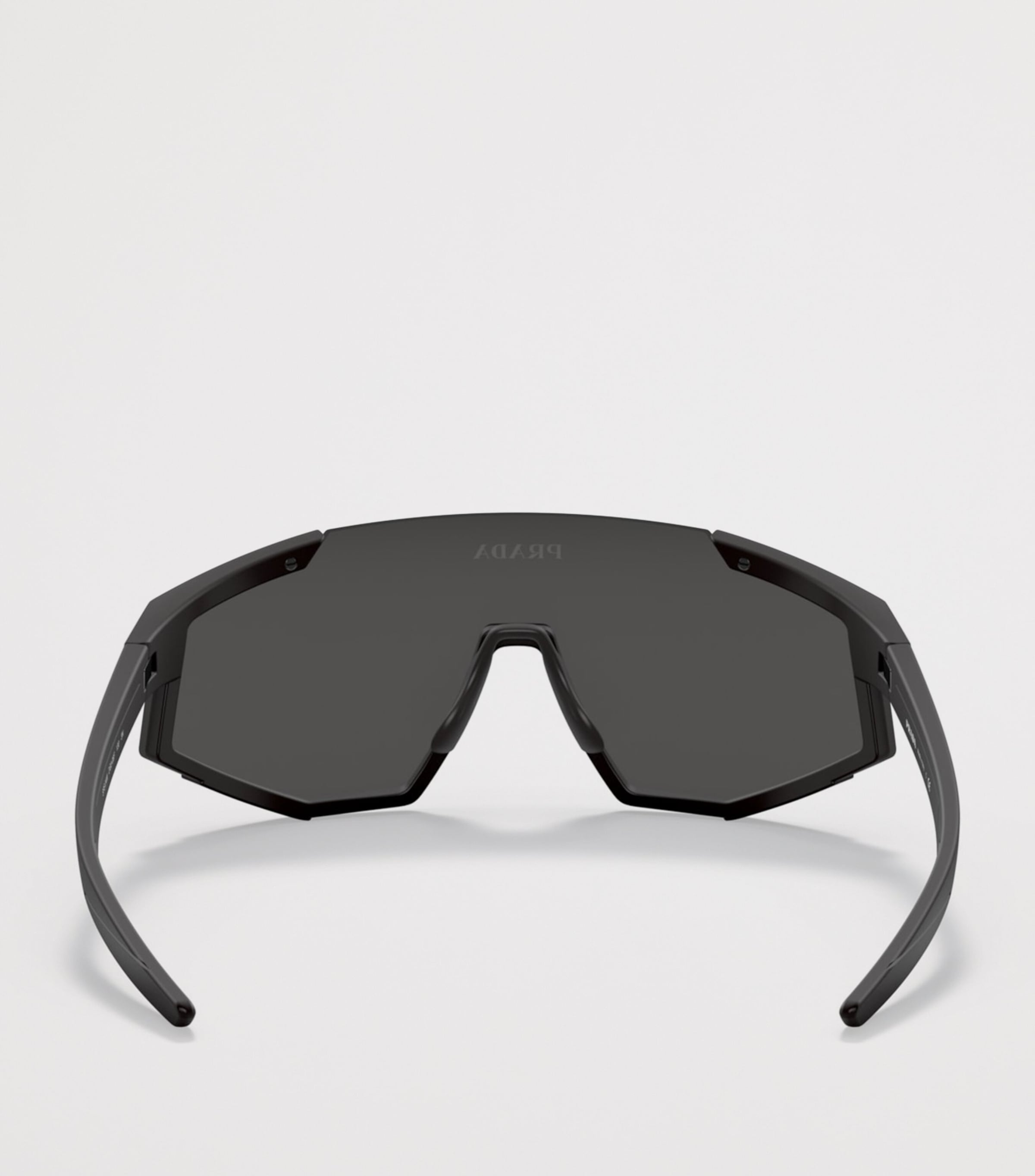 Prada Linea Rossa Shield Pillow Sunglasses Black Image 4