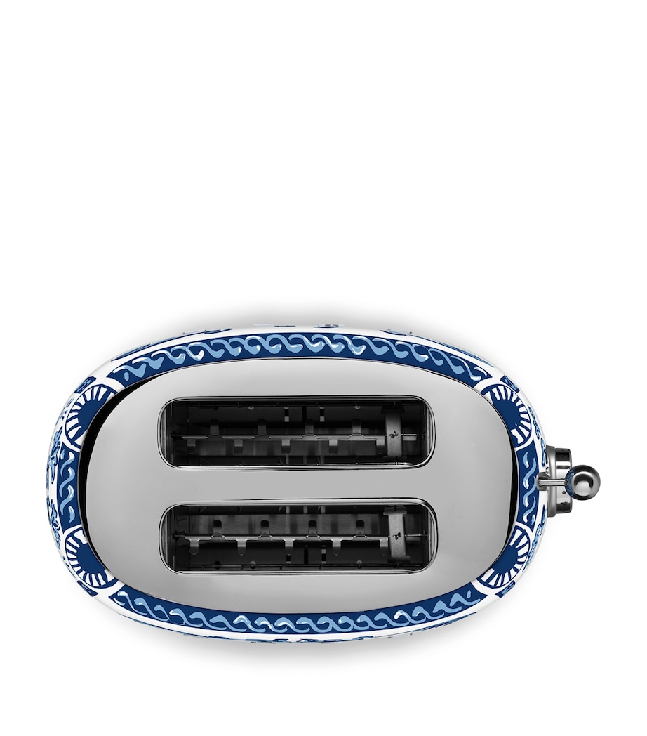 x Dolce & Gabbana Blu Mediterraneo 2-Slice Toaster WHITE & BLUE Image 4