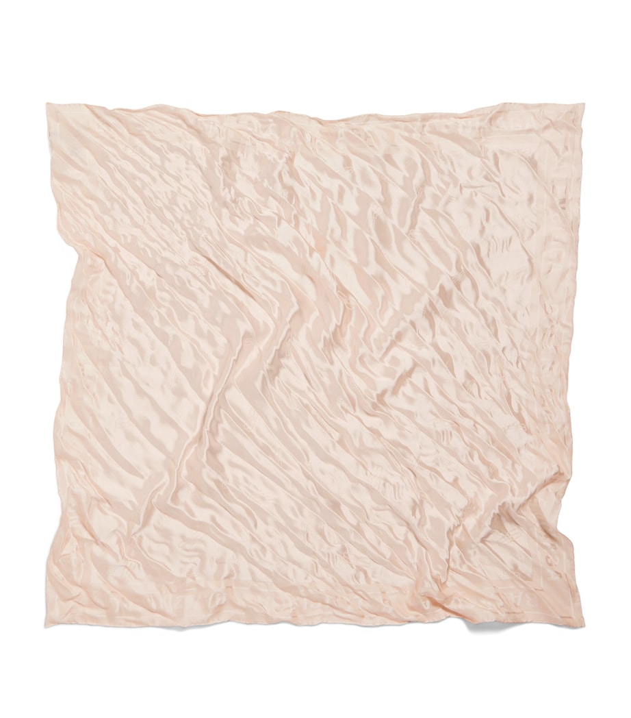 Balenciaga Silk-Cotton BB Twist Scarf Image 1