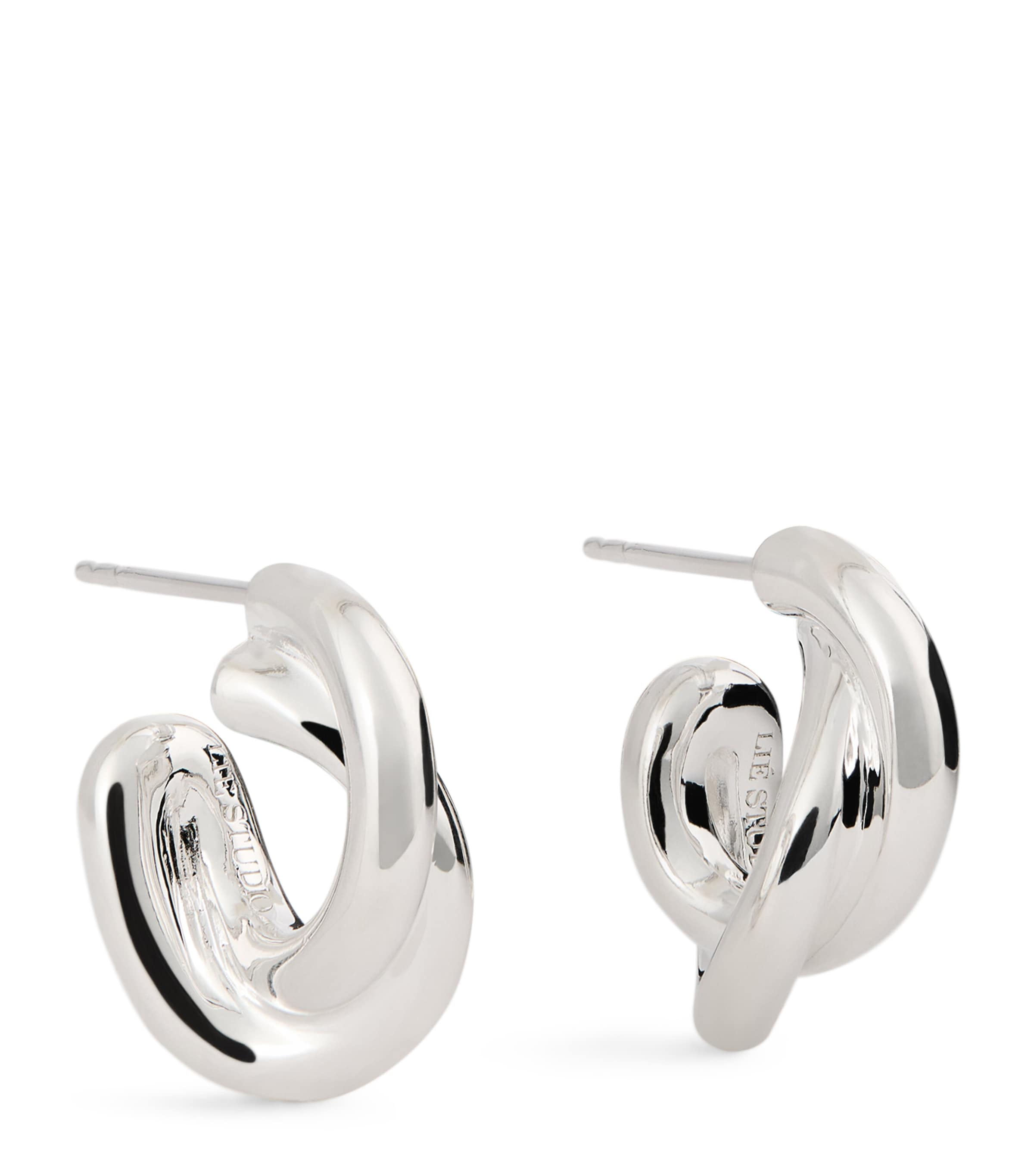 LIÉ STUDIO Sterling Silver The Diana Hoop Earrings Silver Image 1