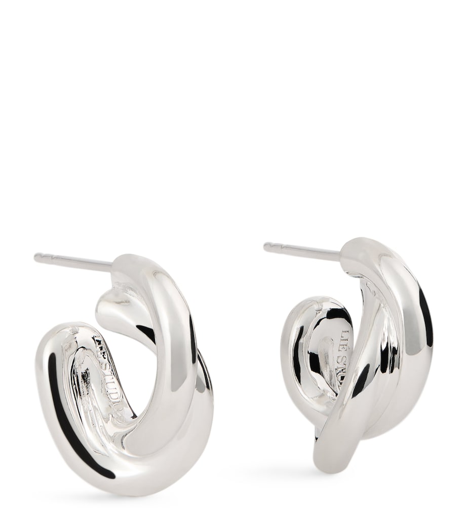 LIÉ STUDIO Sterling Silver The Diana Hoop Earrings Silver Image 1