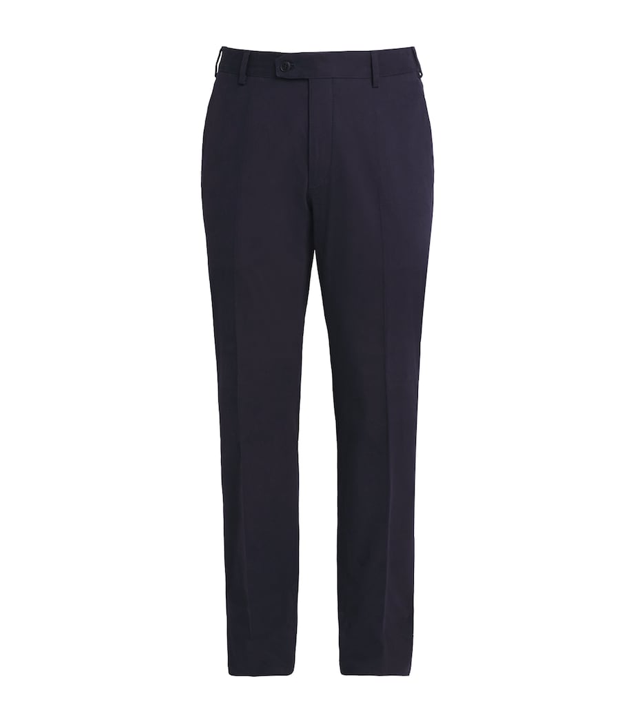 Cotton-Blend Pienza Straight Trousers 4000 Image 1