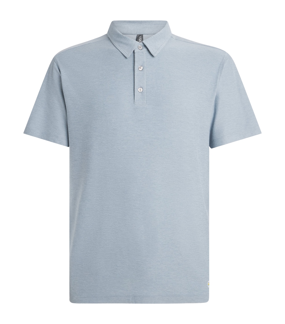 VUORI Mens Strato Tech Polo Shirt Rdh Raindrop He Image 1