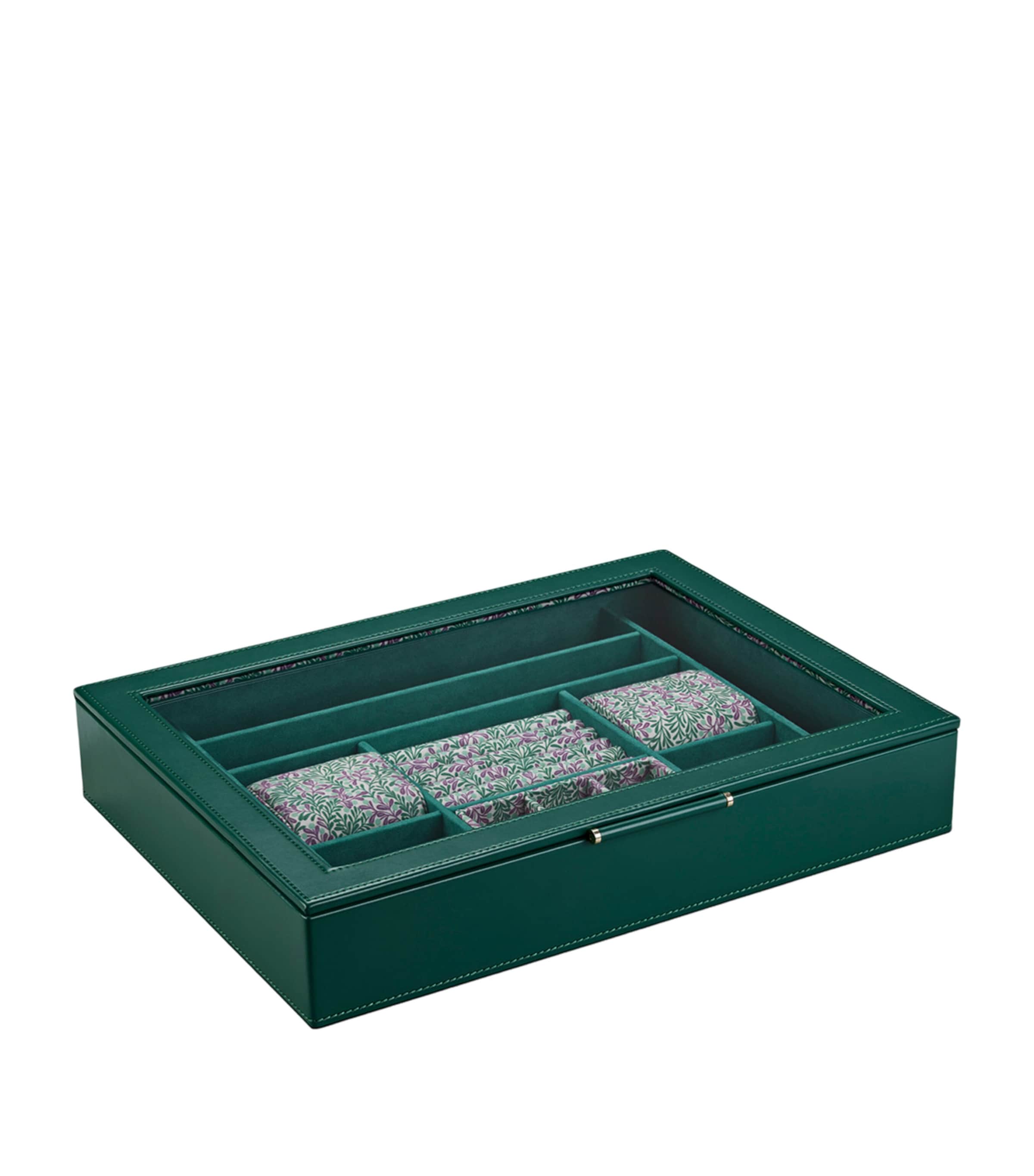 WOLF x Fiona Howard Sophia Window Jewellery Box Frst Grn Frut Boticl Image 2