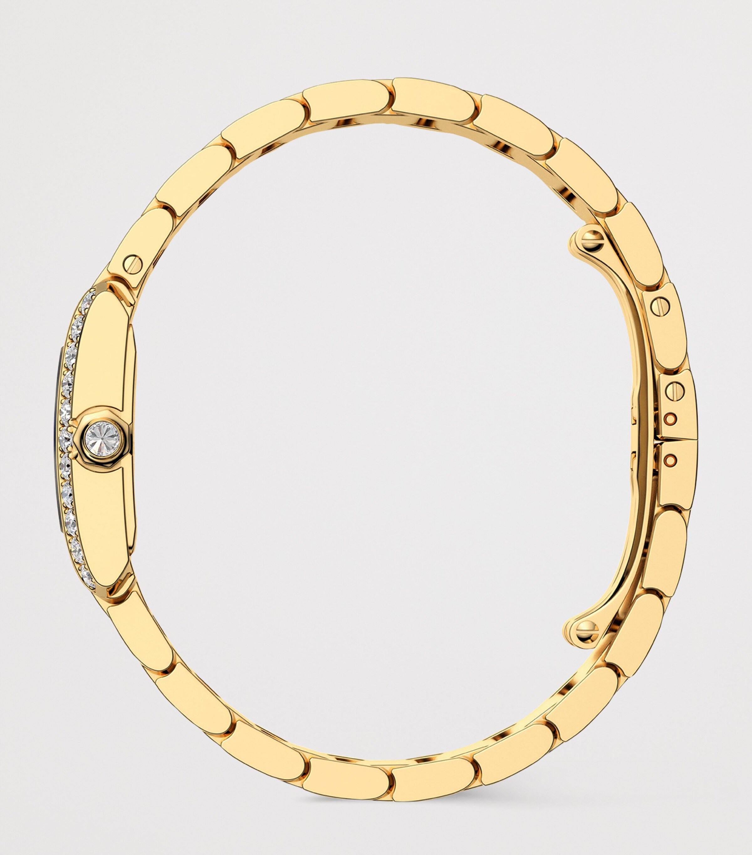 Cartier Small Yellow Gold and Diamond Tank Française Watch 21.2mm Golden Image 2