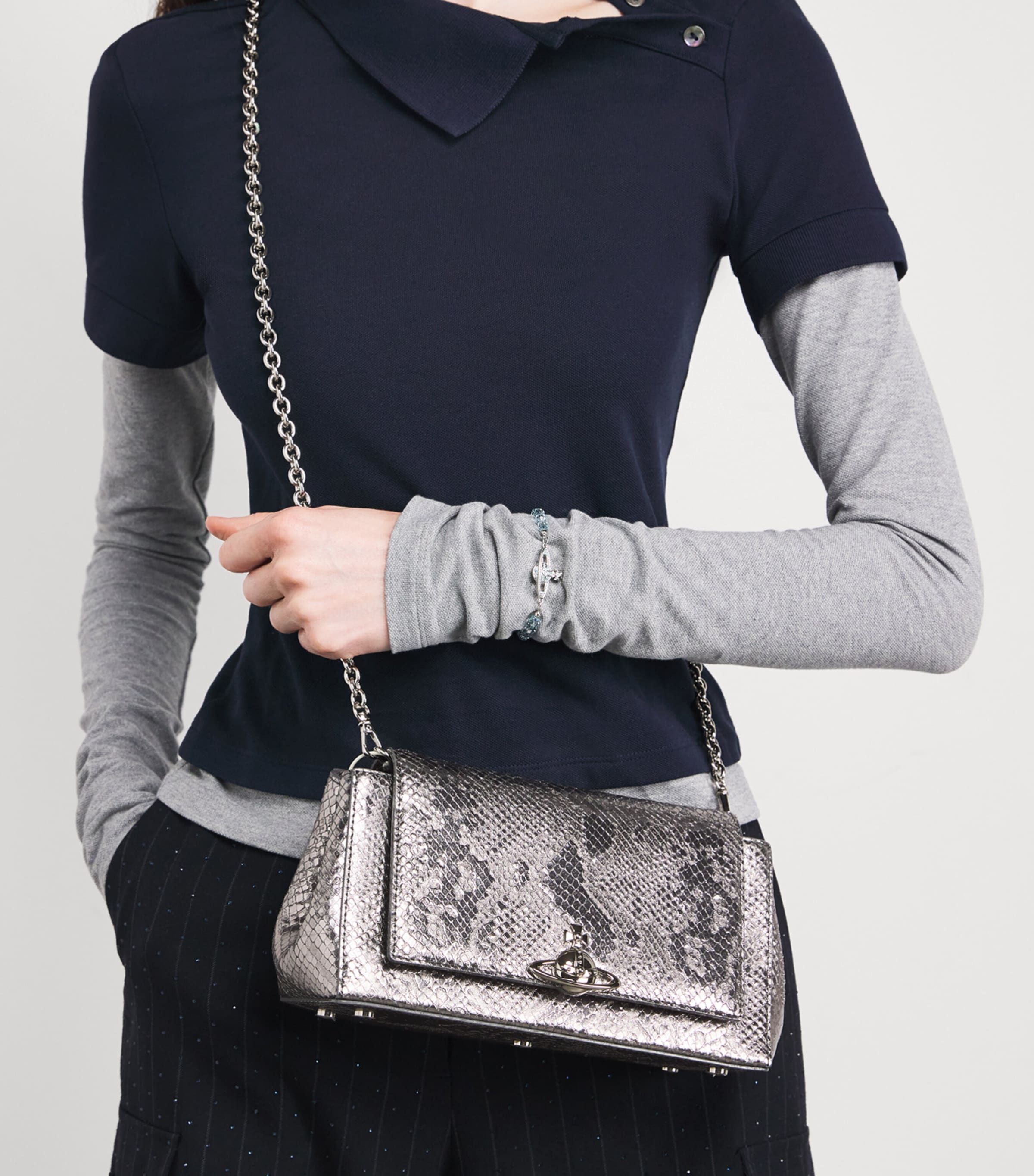 Medium Hazel Top-Handle Bag IRON Image 2