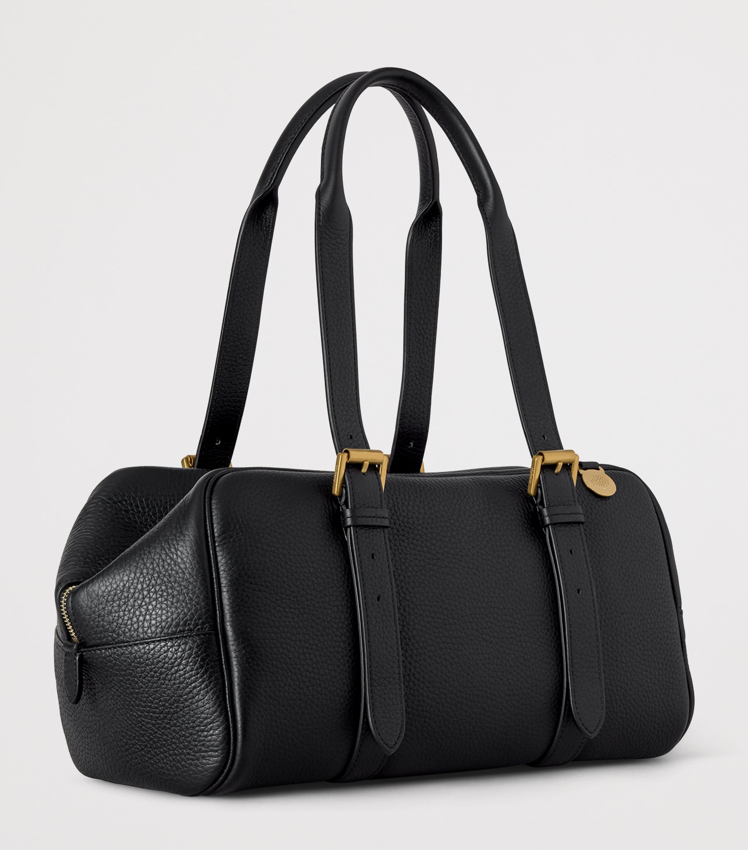 Mulberry Womens Leather Boston Shoulder Bag Black Image 3