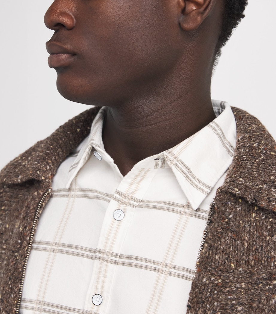 Cotton Check Shirt CHALK Image 6