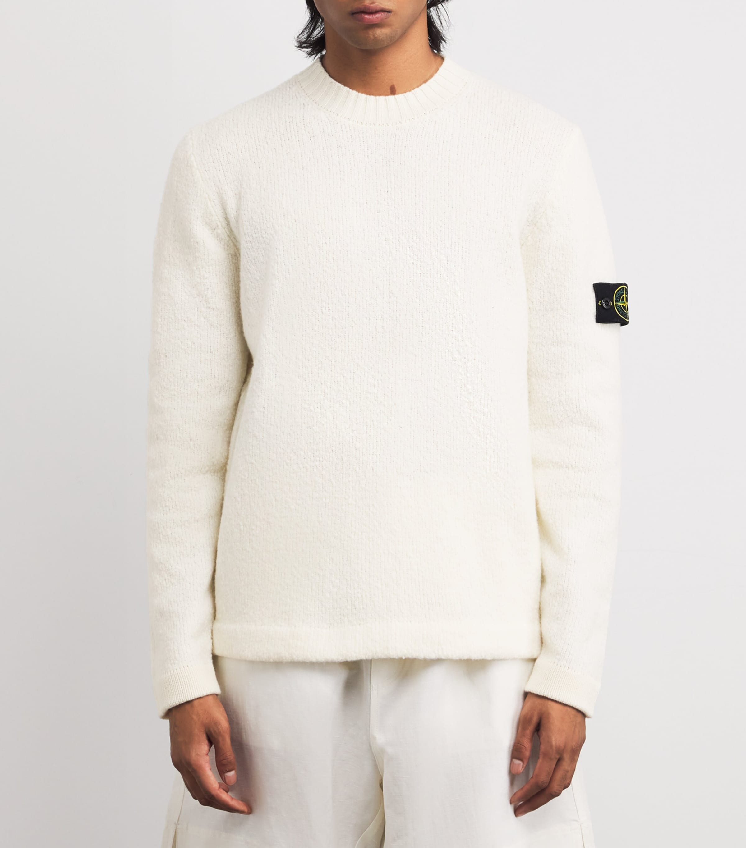 Wool-Blend Textured Sweater V0093 Image 3