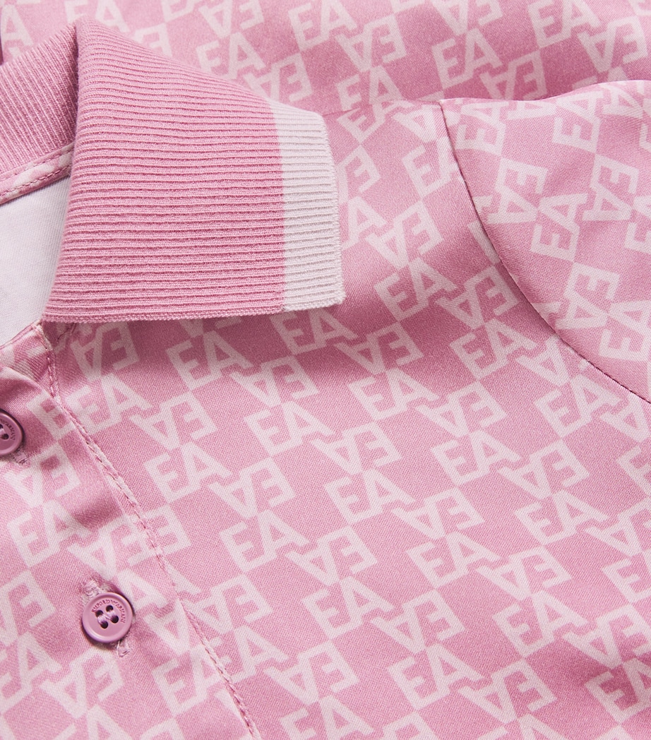 Satin Logo Shirt Dress (4-14 Years) F4019 PINK F.LOGO Image 3