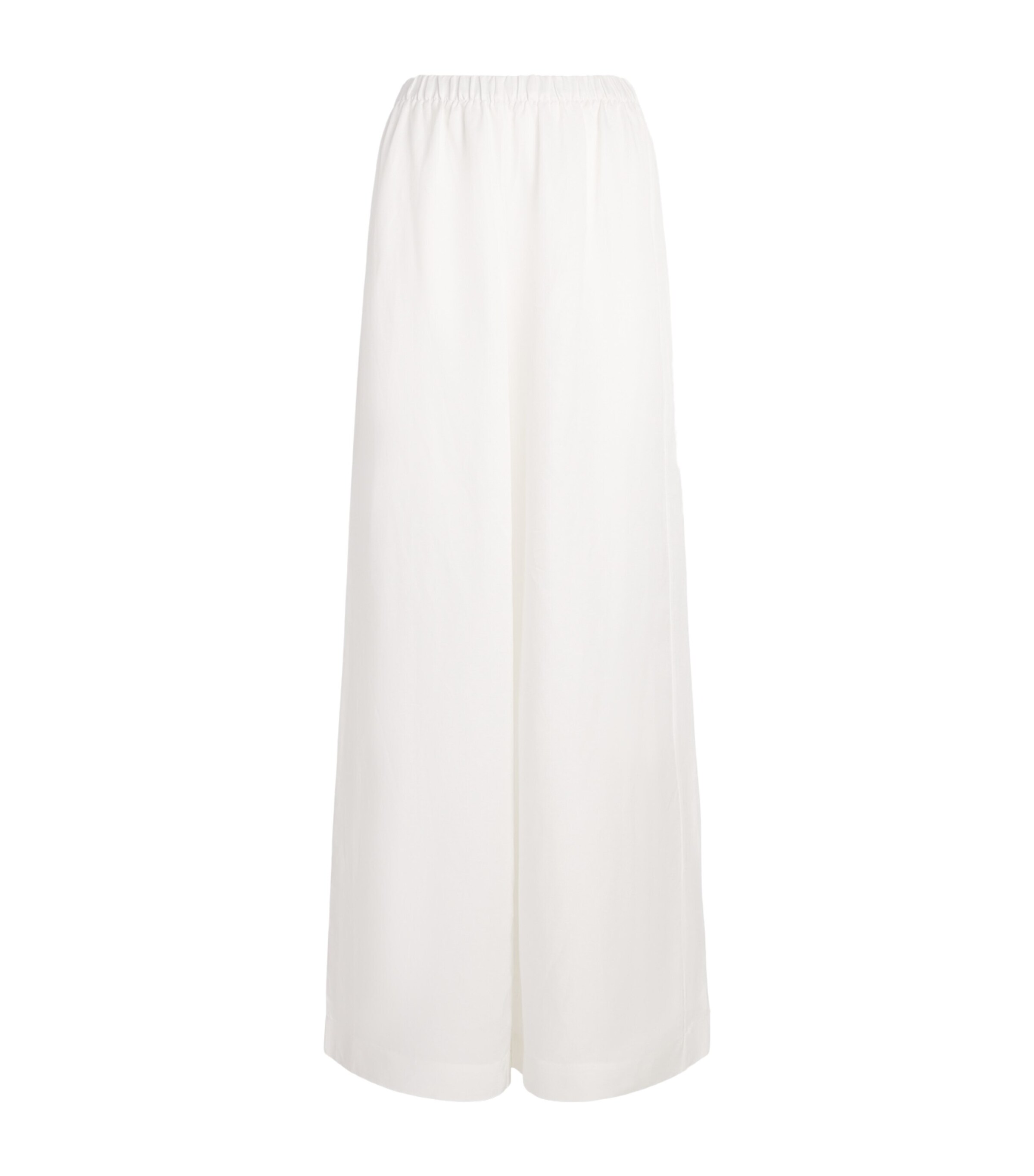 ANINE BING Womens Wide-Leg Rosyln Trousers Ivory Image 1