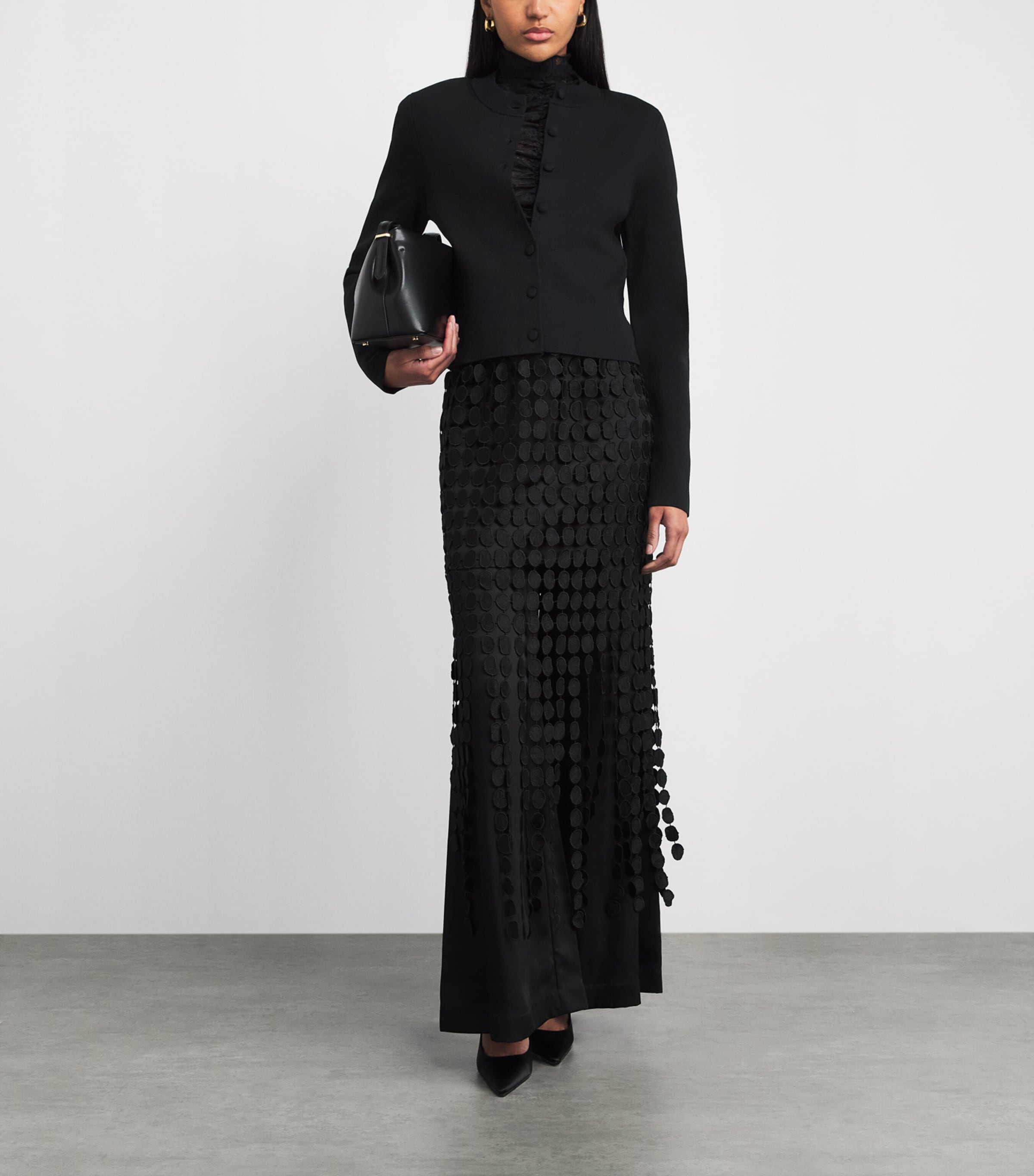 CAMILLA AND MARC Womens Aria Knit Cardigan Black Image 2