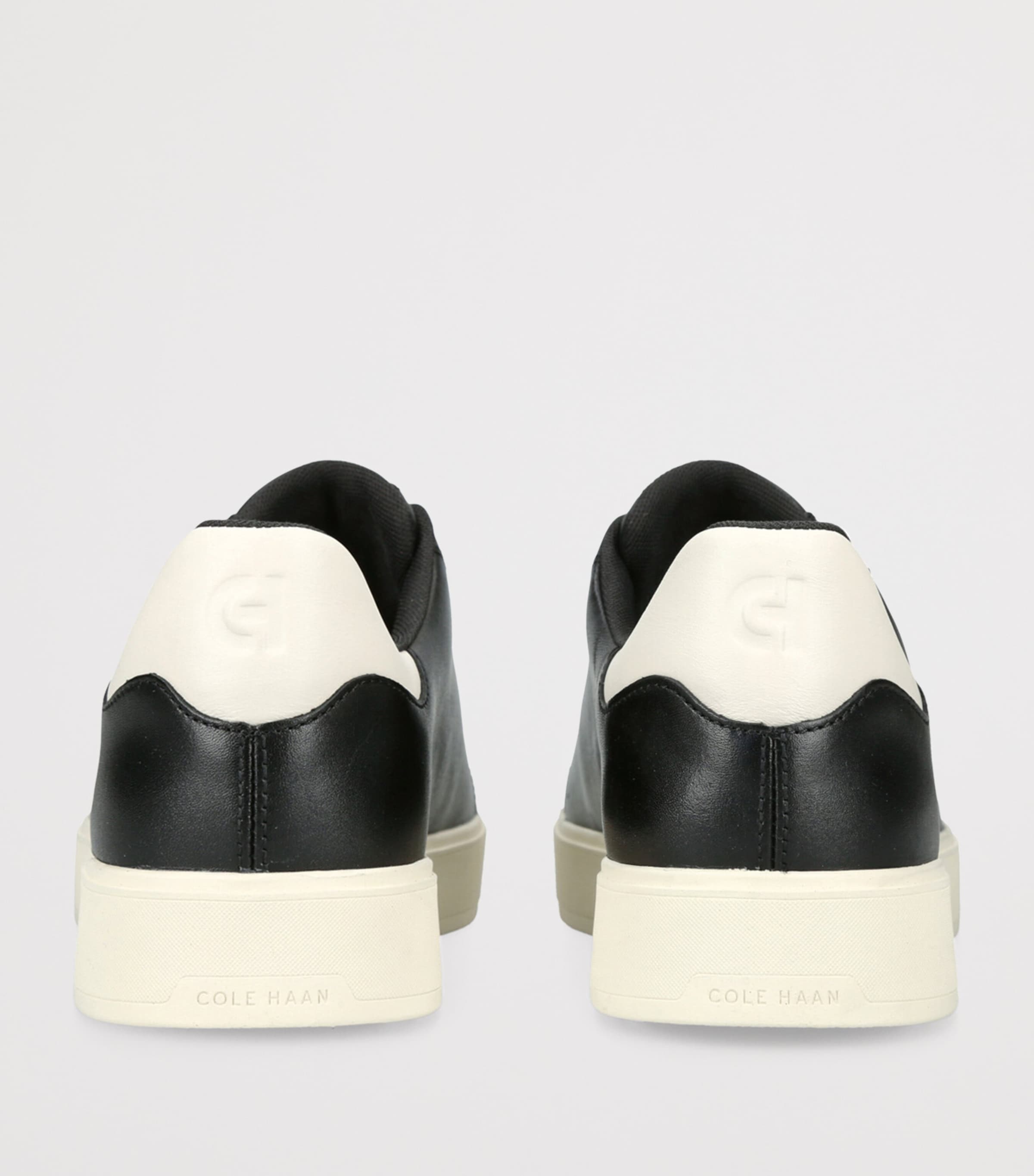 Leather GrandPrø Luxe Slip-On Sneakers BLK/WHITE Image 2
