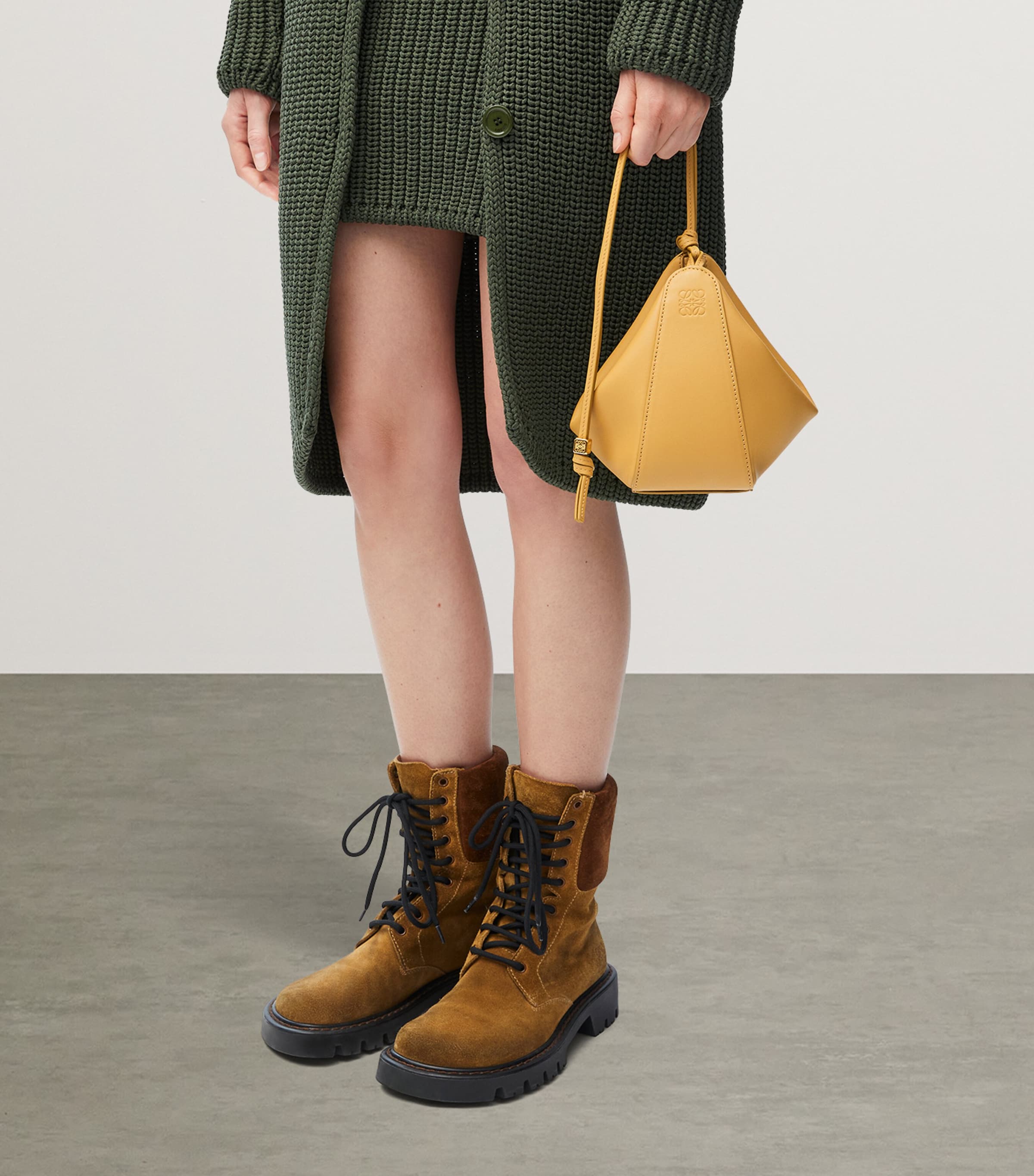 Mini Leather Hammock Hobo Shoulder Bag SAHARA Image 8