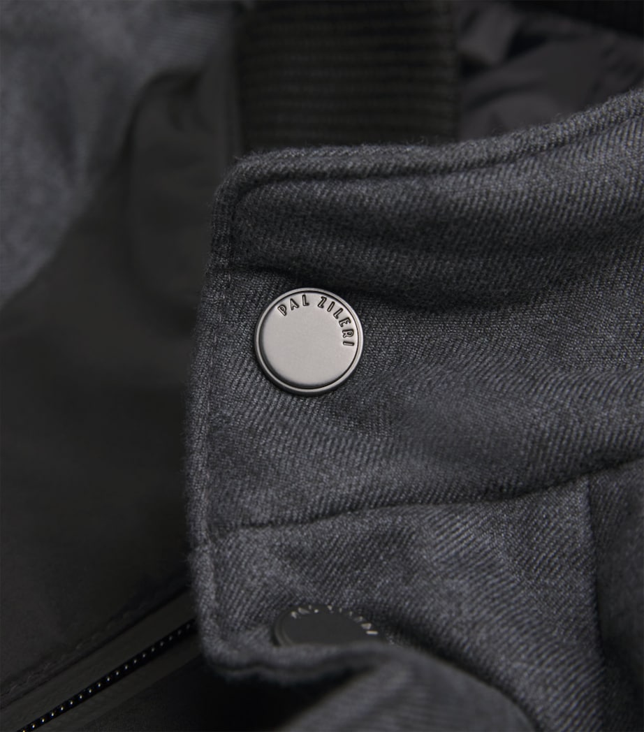 Pal Zileri Mens Padded Jacket Grey Image 6