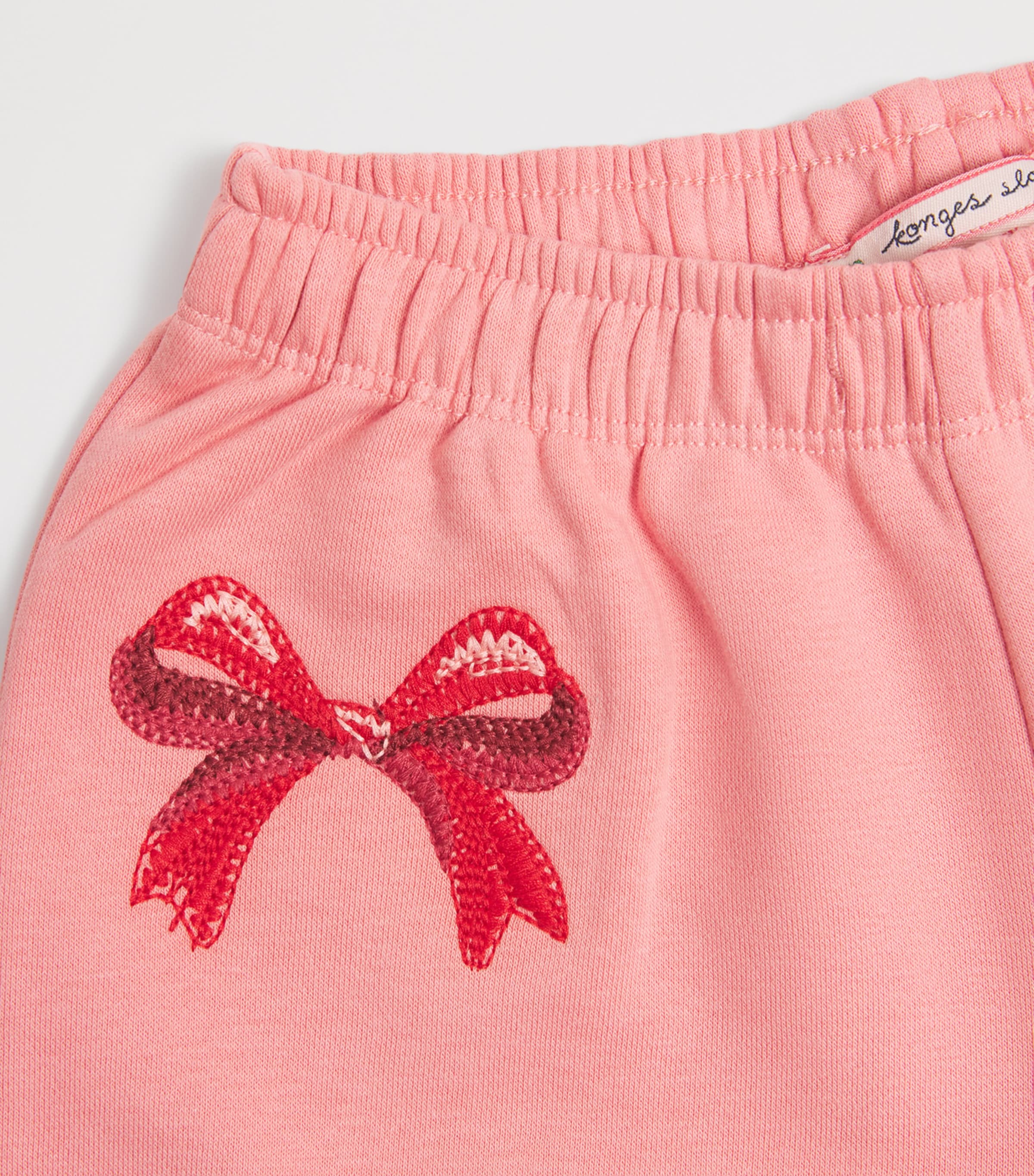 Organic Cotton-Blend Bow Lou Sweatpants (6 Months-4 Years) S30092 STRWBRRY ICE Image 4