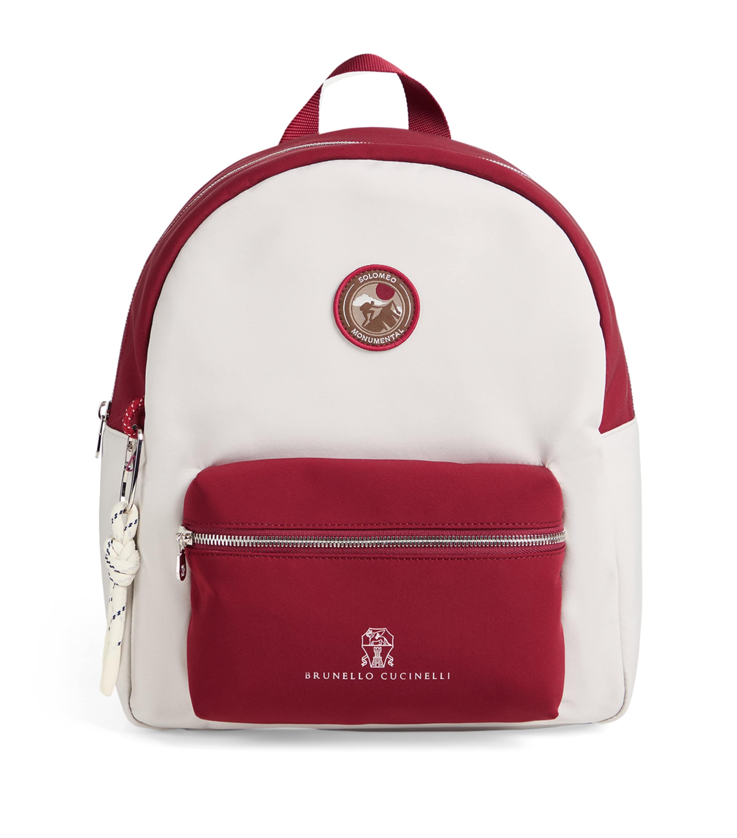 Brunello Cucinelli Stretch Bonded Nylon Backpack In Blue