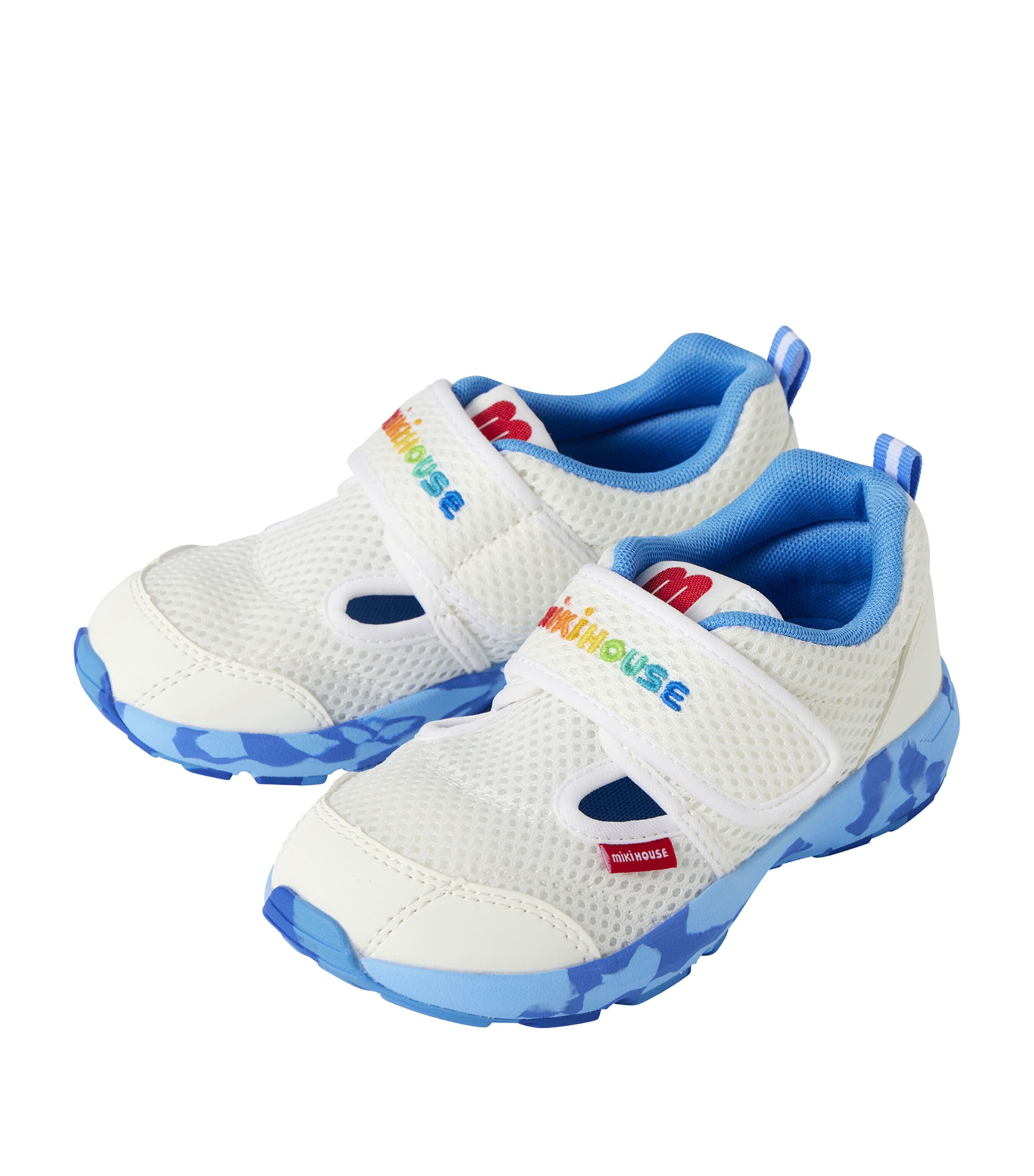 Miki House Mesh Logo Sneakers | Baby Clothing | Baby Shoes | Trainers | Designers | Miki House