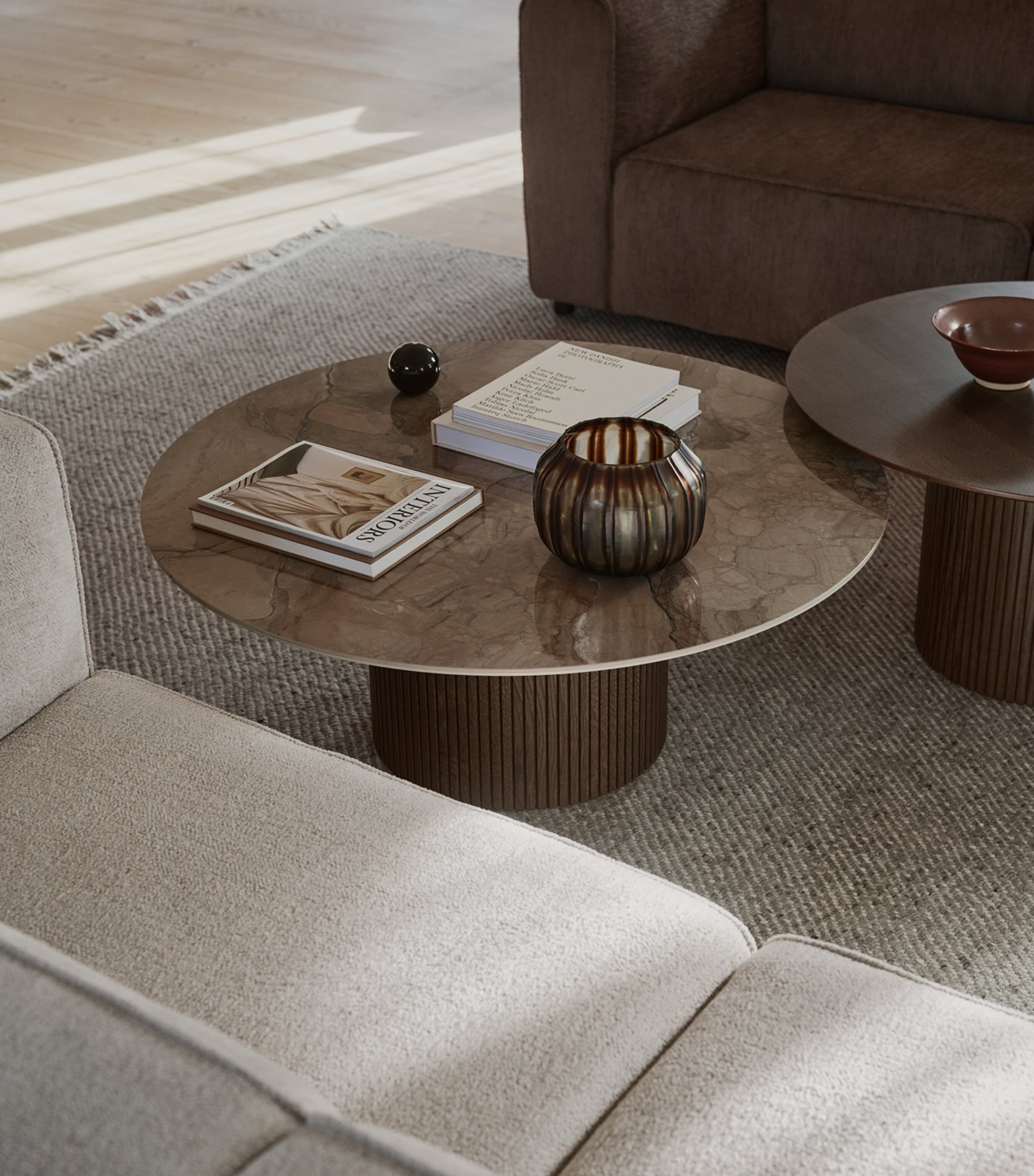 BoConcept Ceramic Santiago Coffee Table Brown / Dark Oak Image 3
