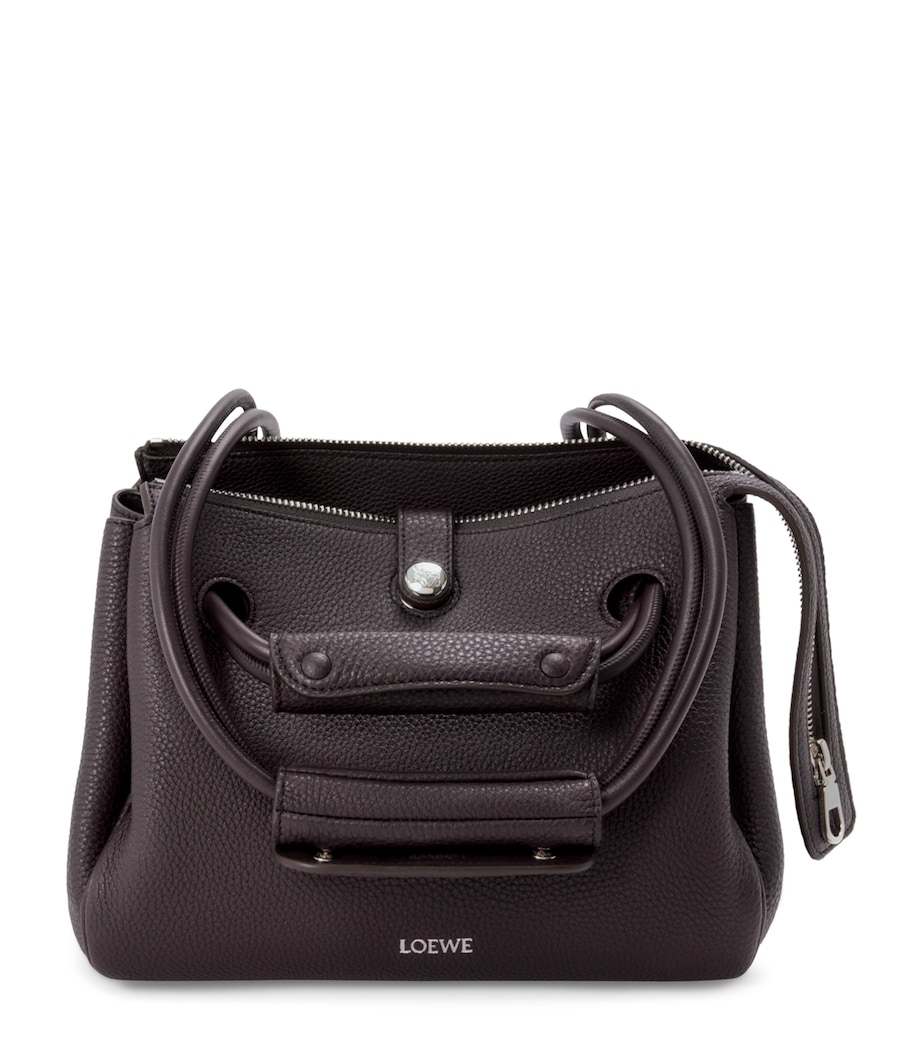 Small Calfskin Madrid Shoulder Bag DARK EBONY Image 1