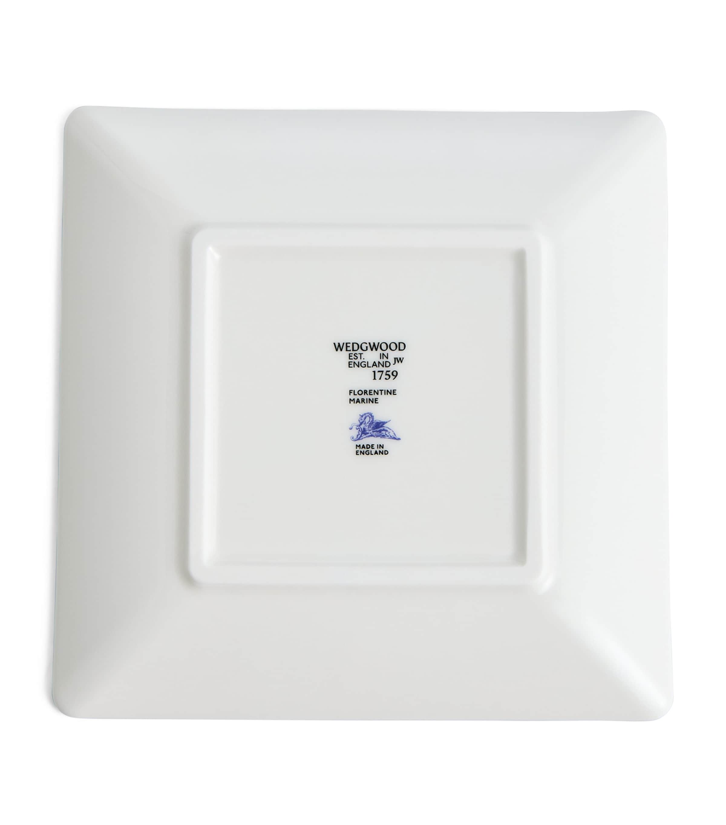 Florentine Marine Square Tray (14cm) BLUE Image 4