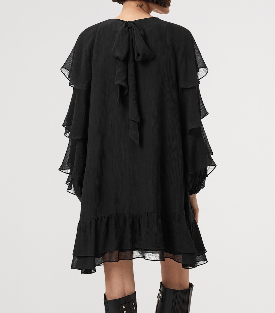 Ruffled Lissie Mini Dress BLACK Image 3