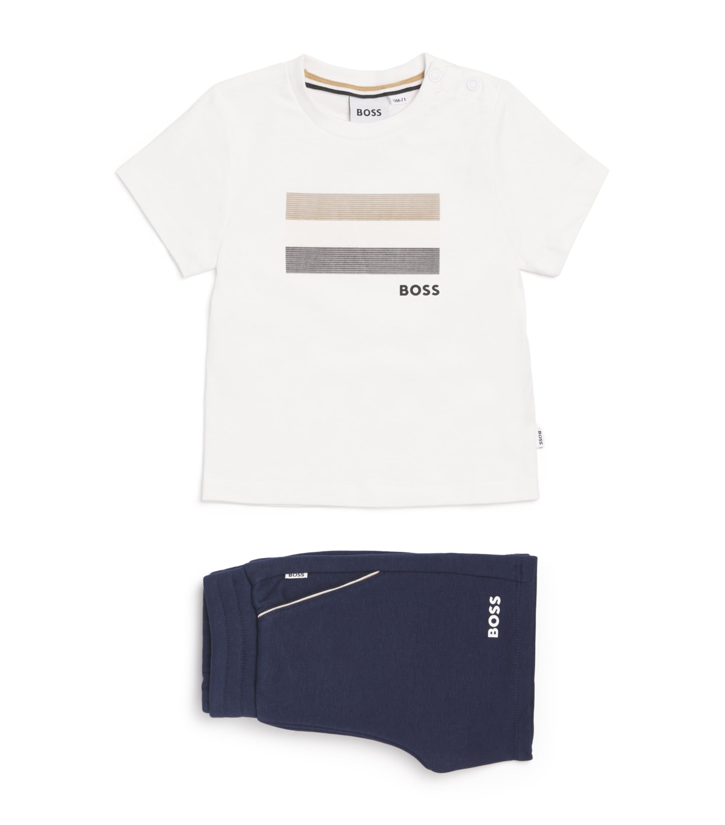 T-Shirt and Shorts Set (3-36 Months) 849NAVY Image 1