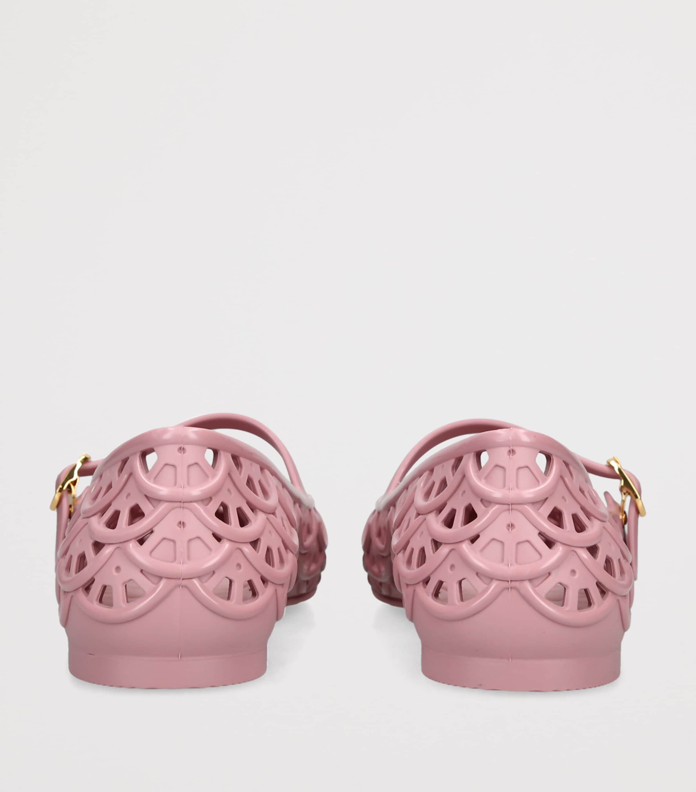 Valentino Garavani Open-Work VLogo Ballet Flats Pink Image 2