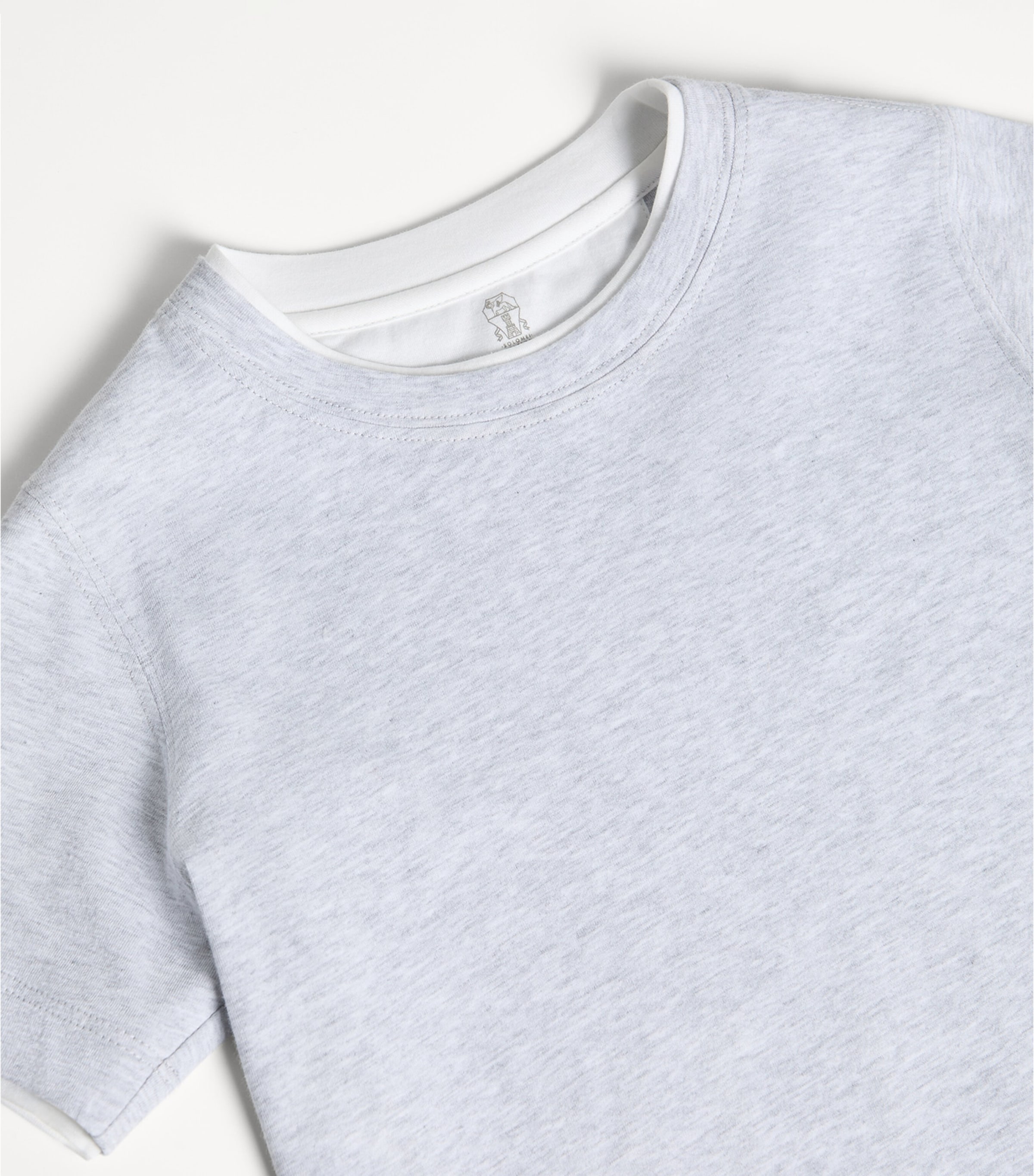 Brunello Cucinelli Kids Cotton Layered T-Shirt (4-6 Years) Image 3