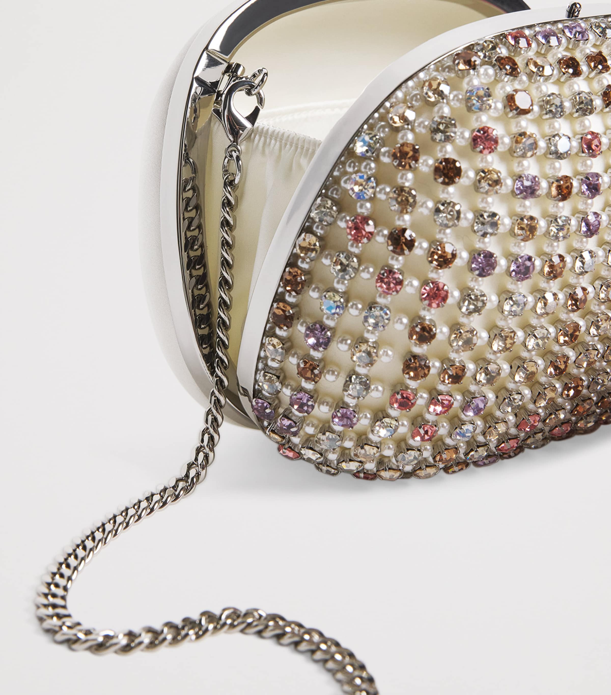 Crystal-Embellished Clutch Bag MULTI Image 6