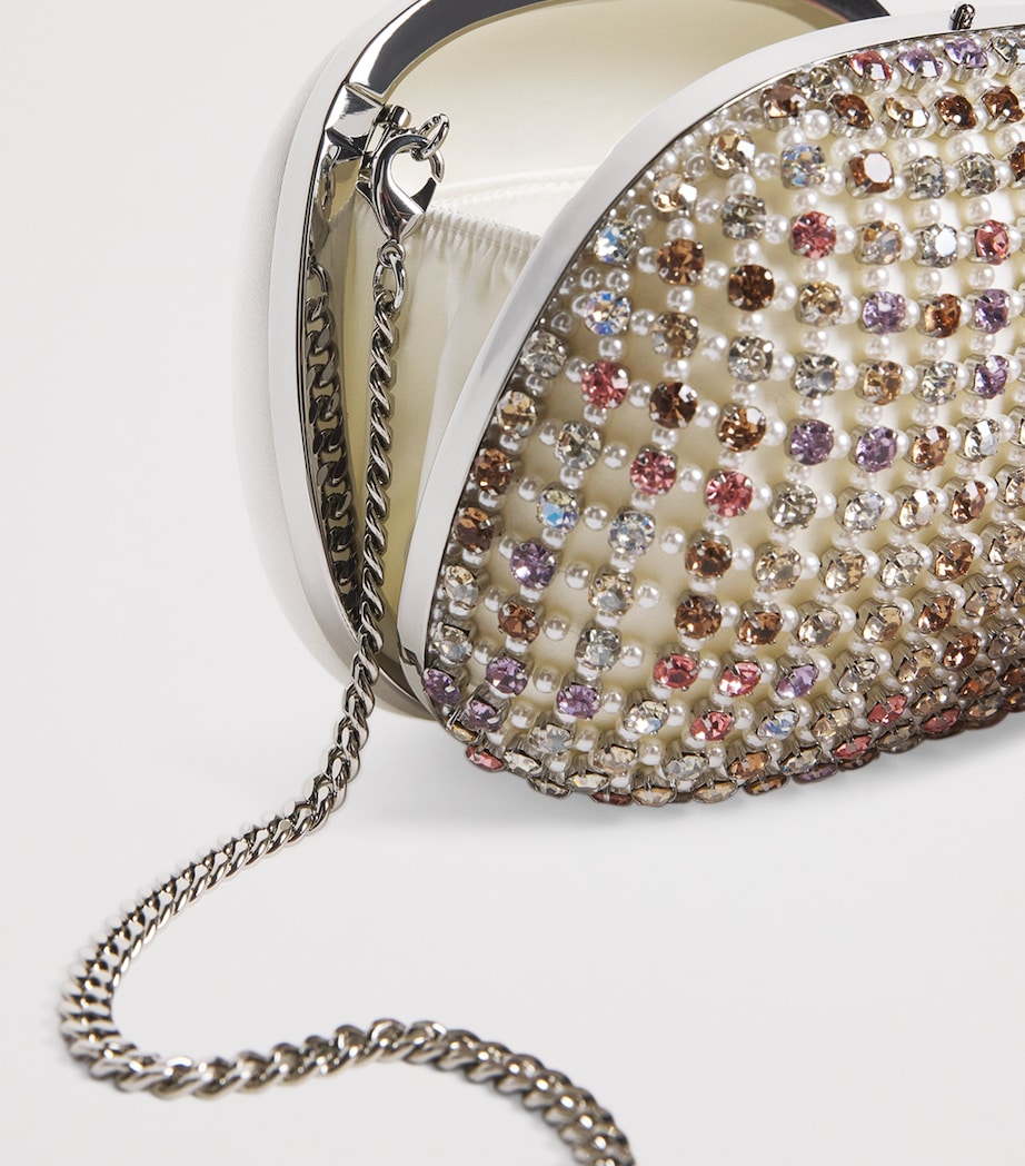 Crystal-Embellished Clutch Bag MULTI Image 6