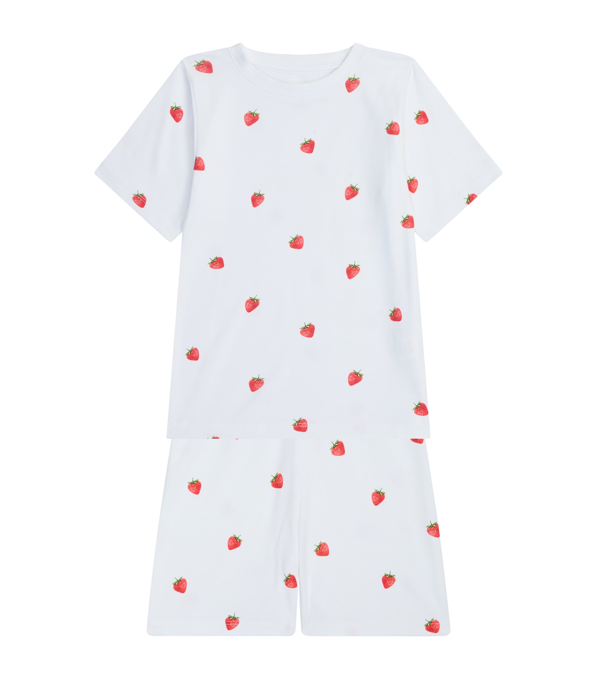 Rosa & Blue Bamboo-cotton Strawberry Pyjama Set