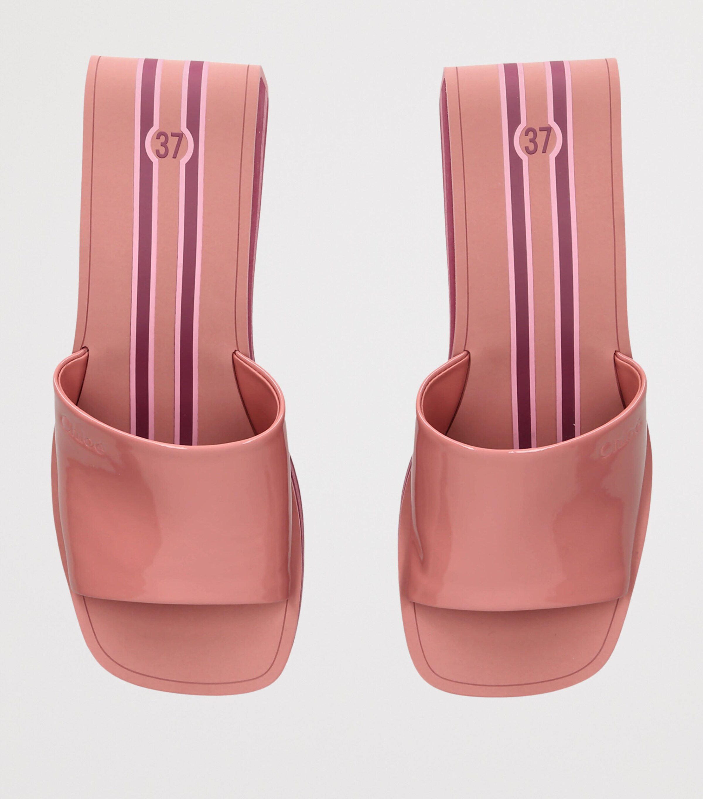 Chloé Swimming Cool Wedge Sandals 90 Pink Image 3