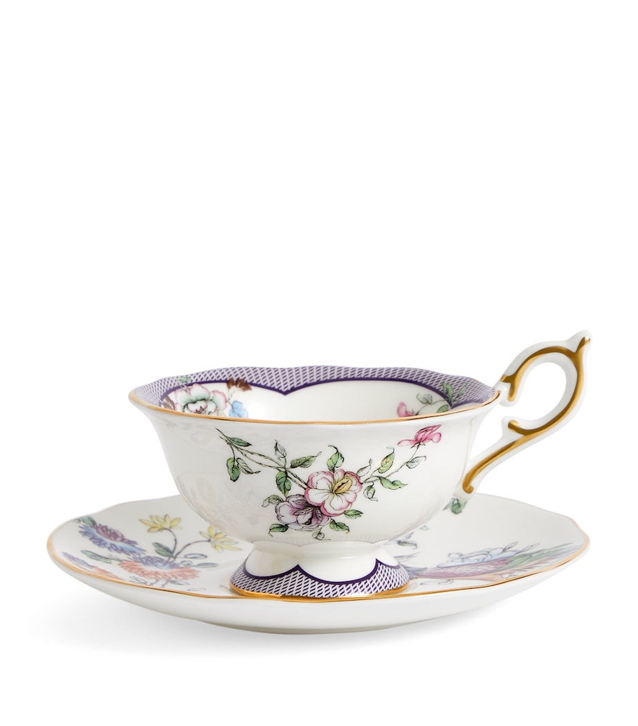 Fortune Teacup and Saucer (150ml) MULTI Image 1
