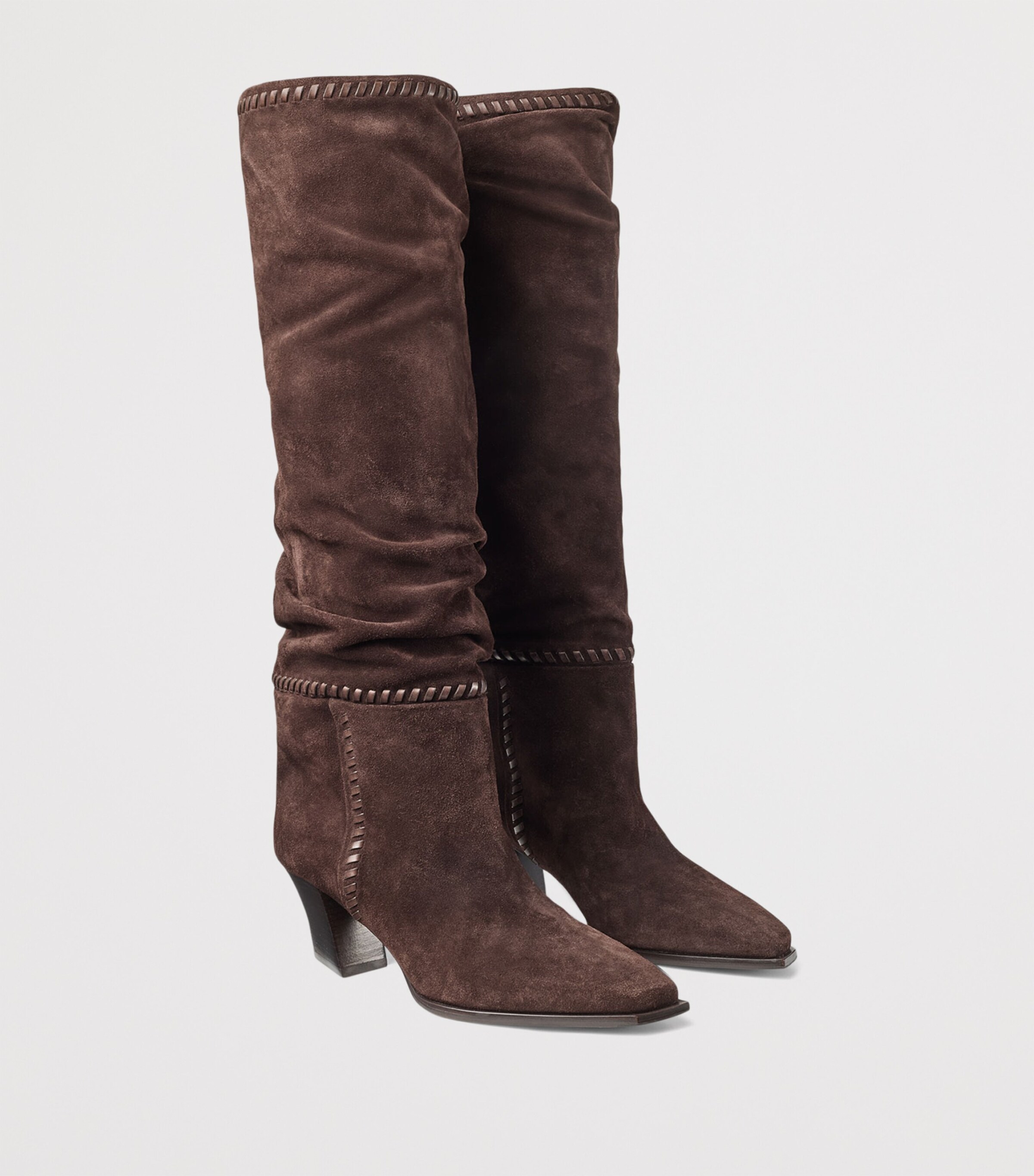 Hart Stitch 60 Suede Knee-High Boots CHOCOLATE/CHOCOLATE Image 2