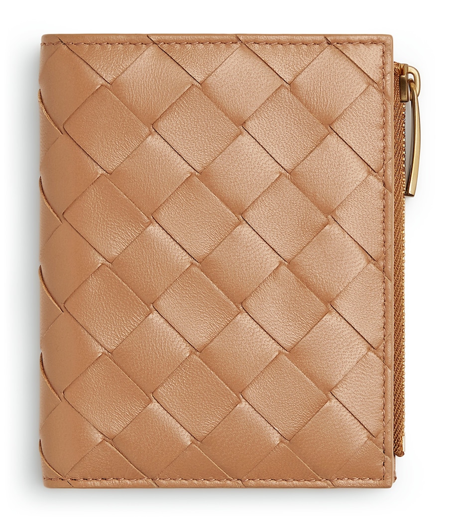 Small Leather Intrecciato Bifold Wallet 2787 Image 1