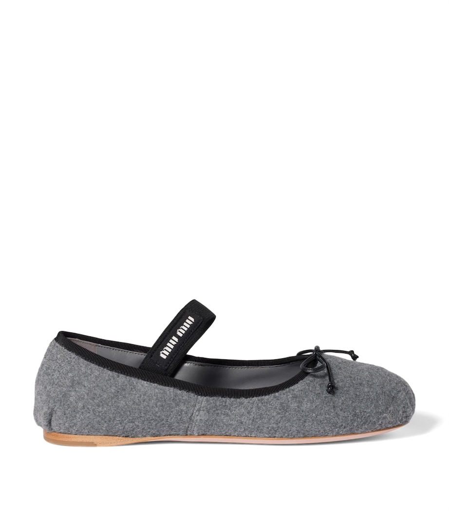 Fleece Ballet Flats F0031 Image 1