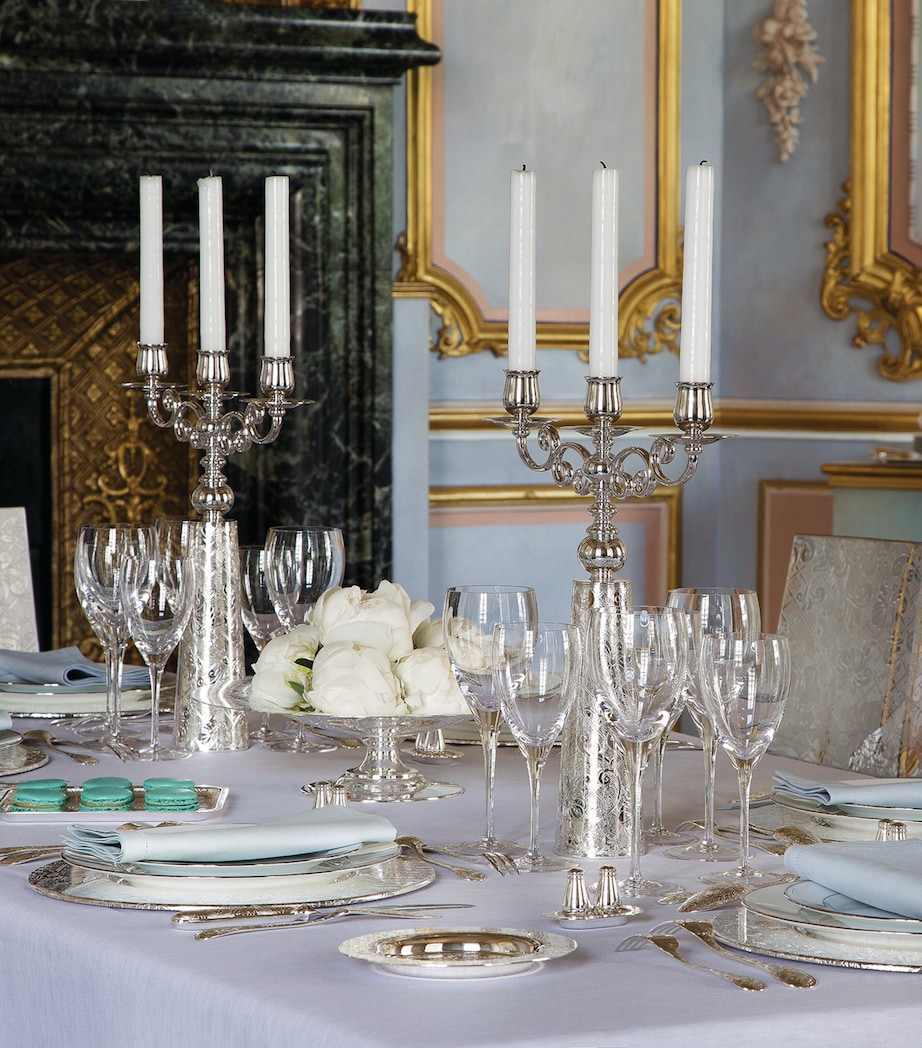 Christofle Jardin d'Eden Three-Light Candelabra Silver Image 2
