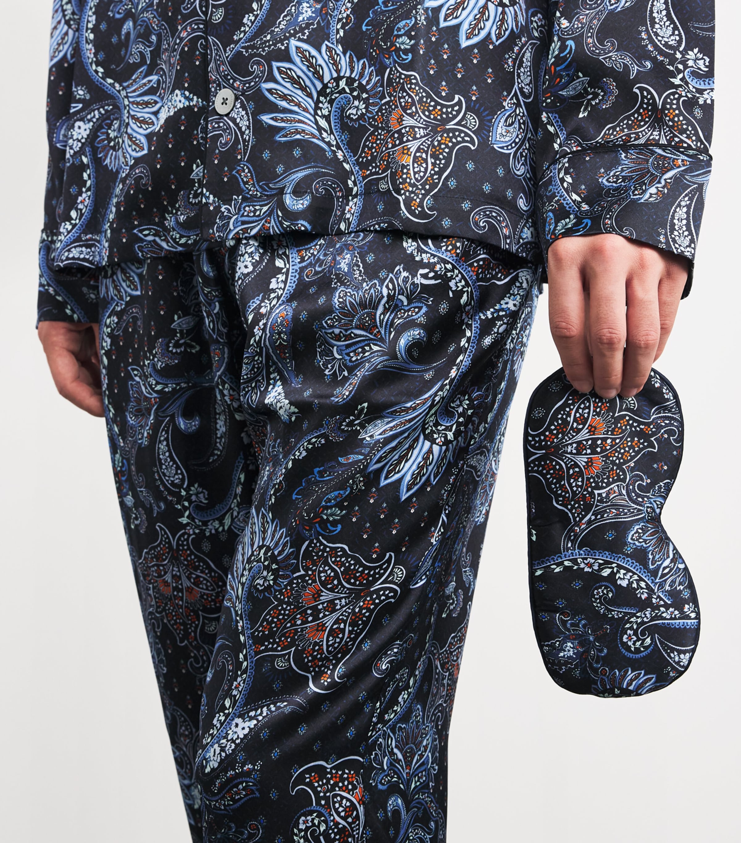 Silk Paisley Sleep Mask MULTI Image 3