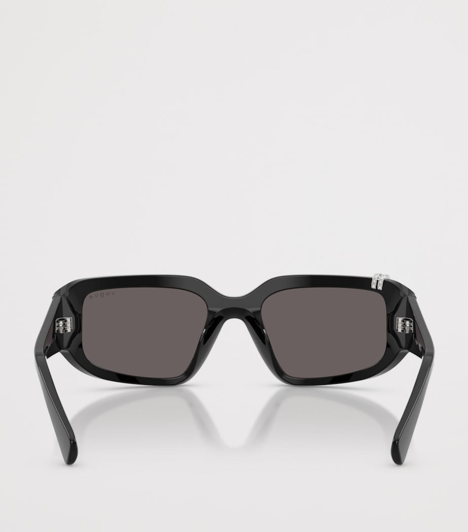 Vogue Rhinestone Irregular Sunglasses Image 4