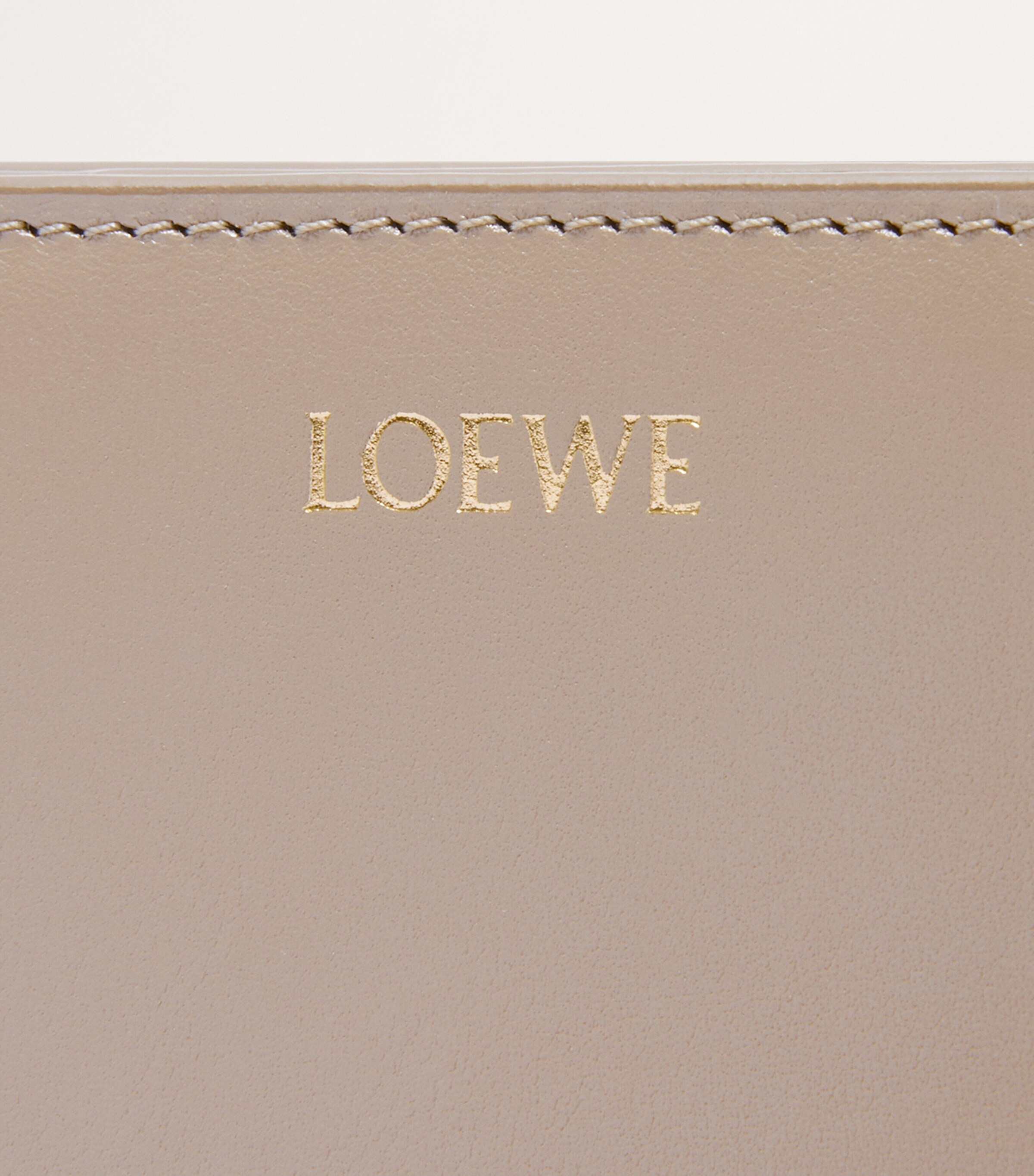 Leather Knot Compact Wallet SAND/TROPICAL GREEN Image 4