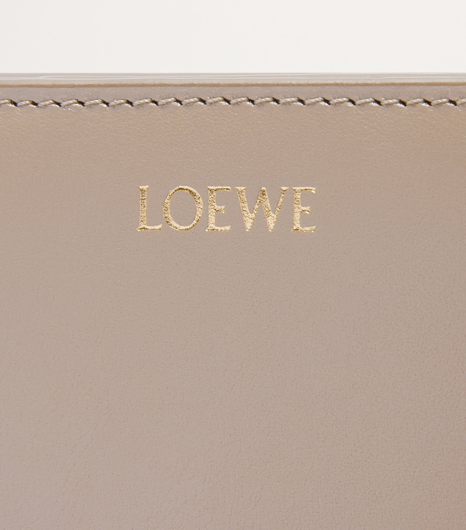 Leather Knot Compact Wallet SAND/TROPICAL GREEN Image 4