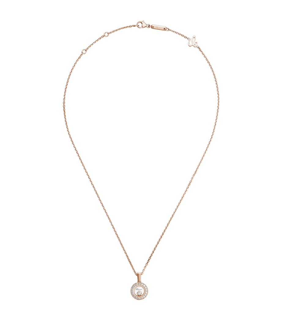 Rose Gold and Diamond Happy Diamonds Icons Pendant Necklace 18K ROSE GOLD Image 1