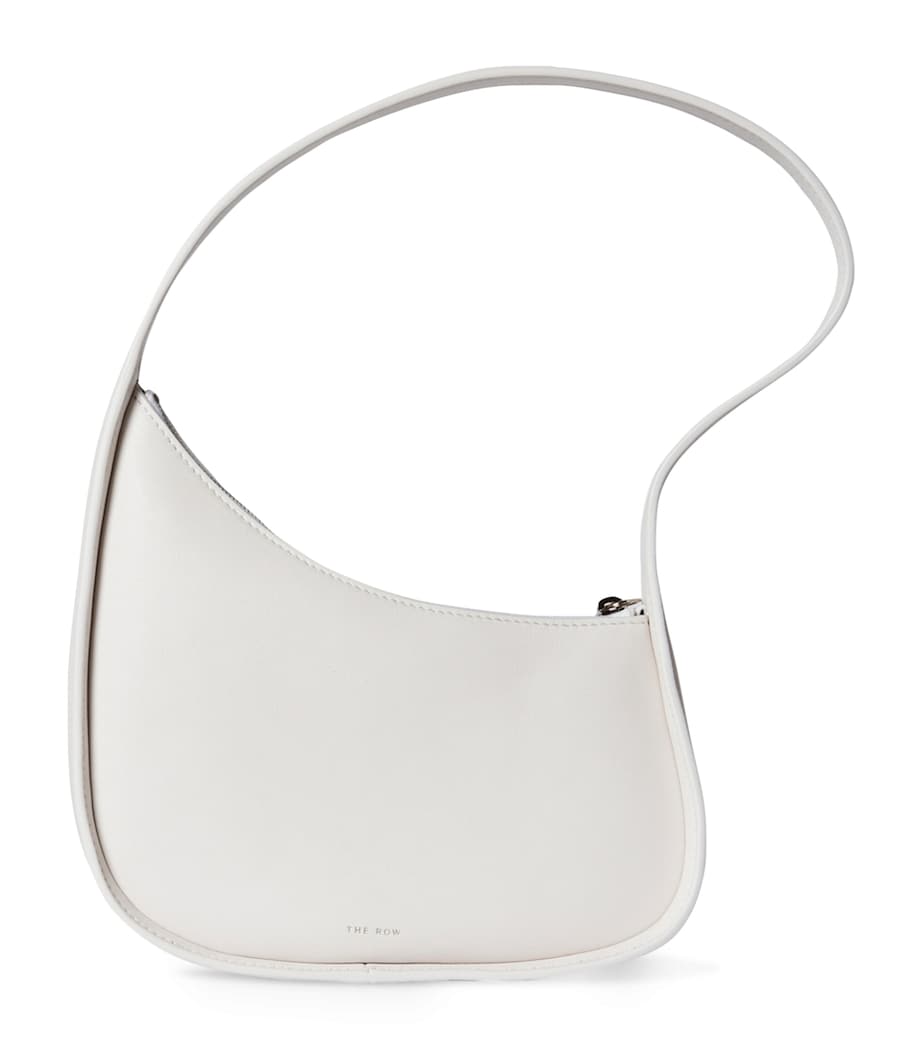 Half Moon Leather Shoulder Bag NEW IVORY PLD Image 1