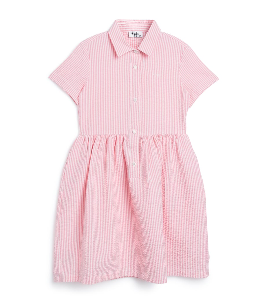 Stretch-Cotton Button-Up Dress (2-12 Years) 350 DAISY PINK Image 1