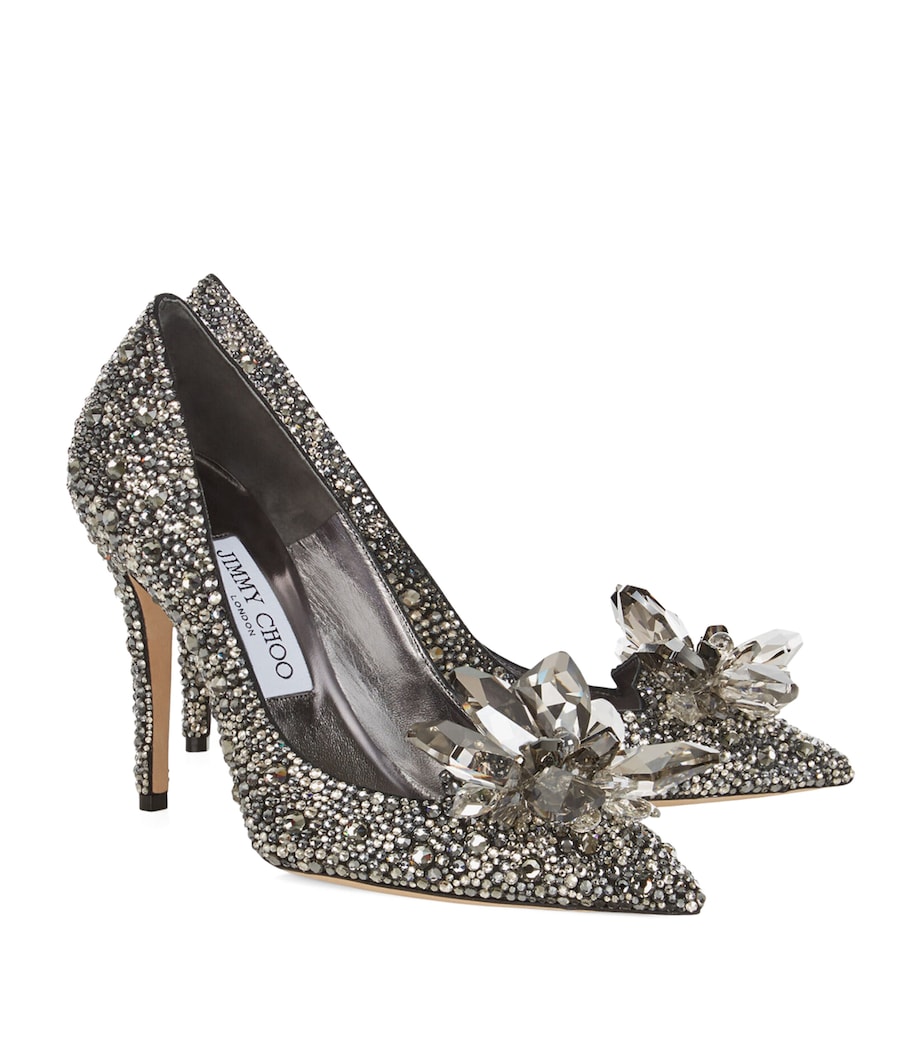 Alia 85 Crystal Pumps BLACK Image 3