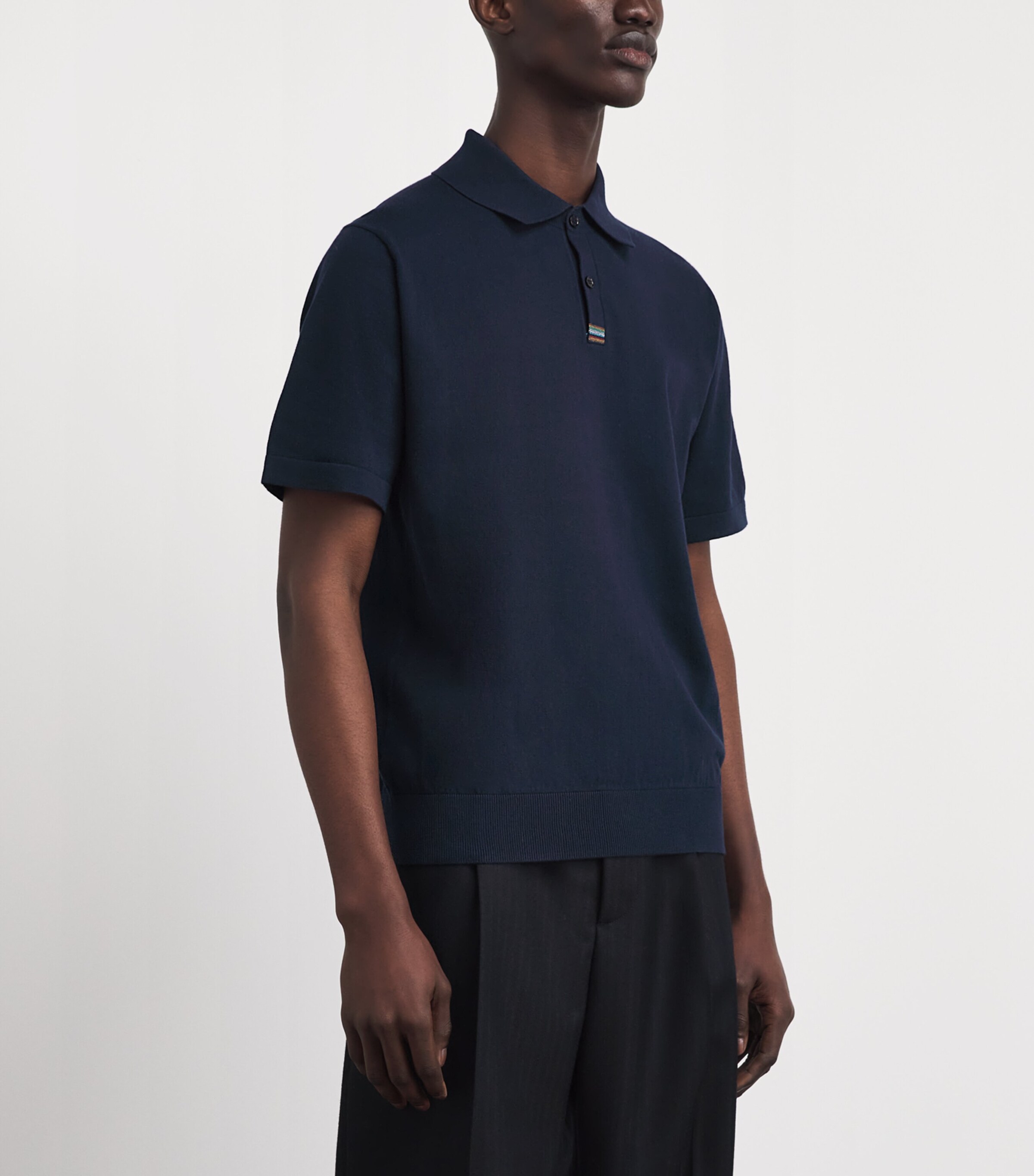 Paul Smith Mens Cotton Artist Stripe Polo Shirt Image 4