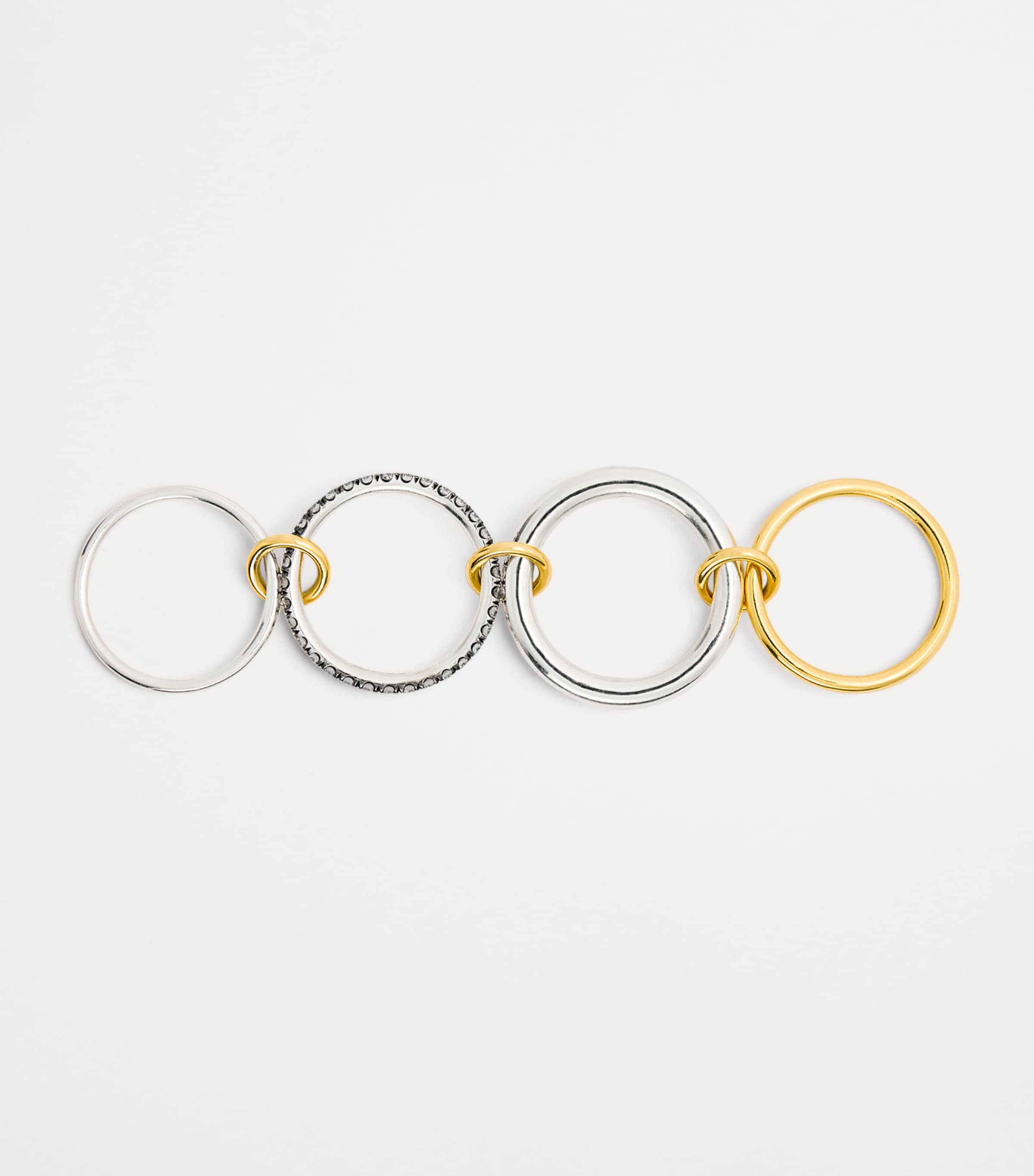 Spinelli Kilcollin Yellow Gold, Sterling Silver and Diamond Janssen Ring Yellow Gold Image 3