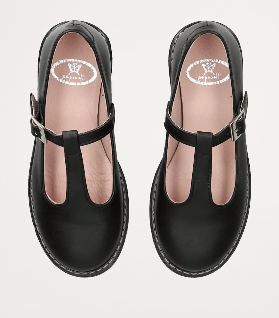 papouelli Leather Martha Shoes Black Image 4